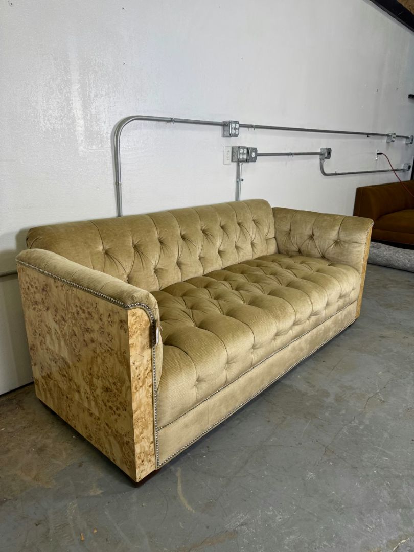Vintage Custom Burlwood Sofa