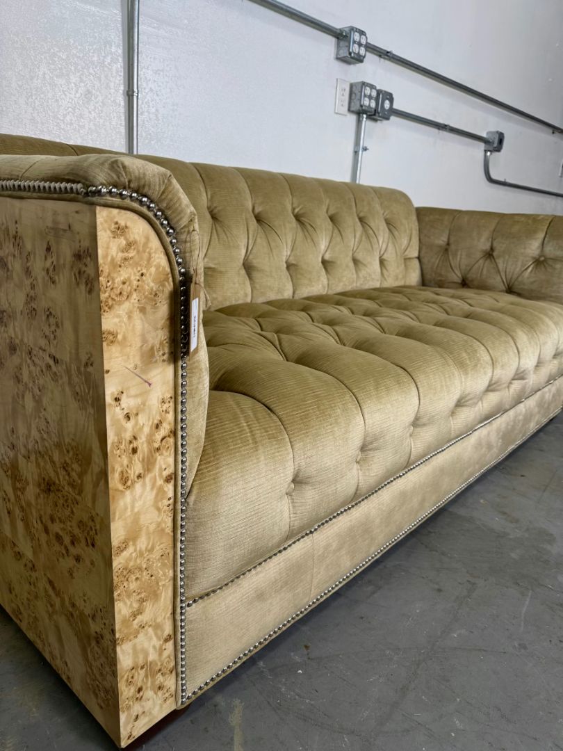 Vintage Custom Burlwood Sofa