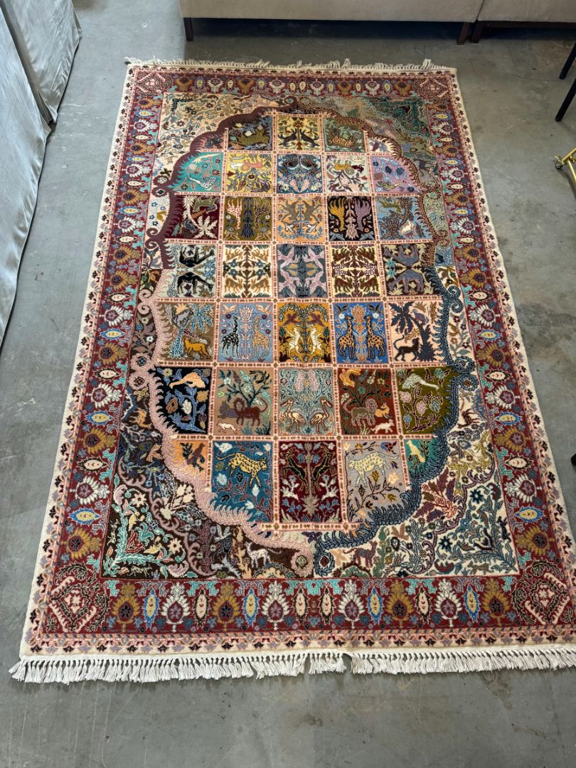 80"x128" Moroccan Wool Rug