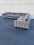 Mitchell Gold + Bob Williams Velvet Sectional Sofa