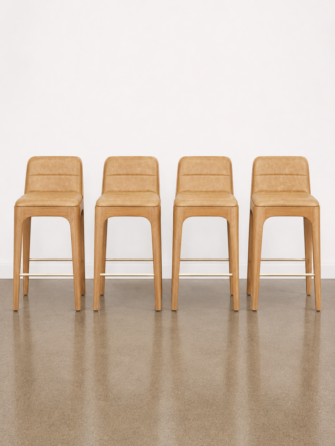 Denver Modern  Canyon Counter Stool Sunflower Leather