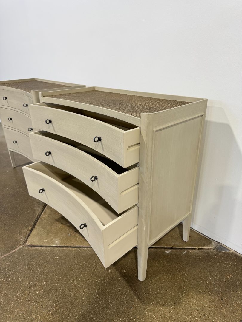 Kathy Kuo Home Ryan 3-Drawer Bachelor Chest