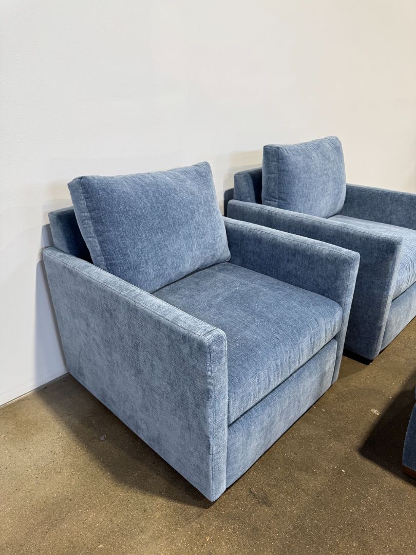 Interior Define Scarlett Swivel Chair + Ottoman