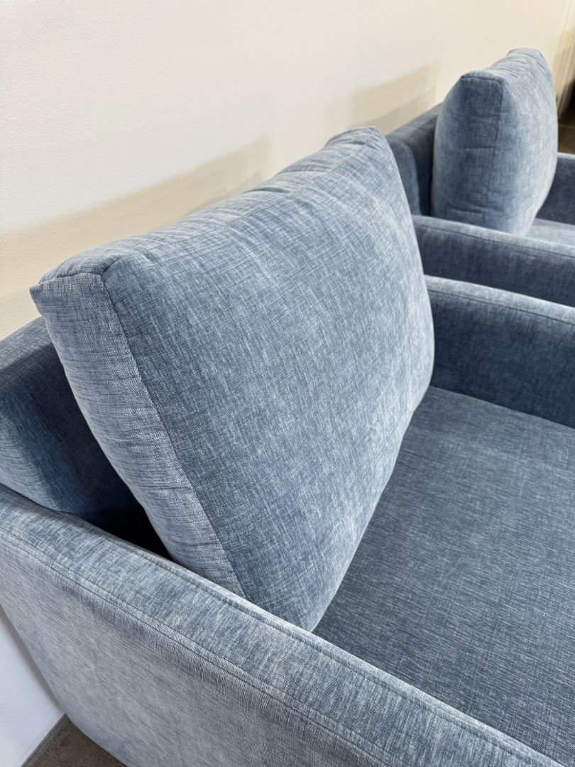 Interior Define Scarlett Swivel Chair + Ottoman