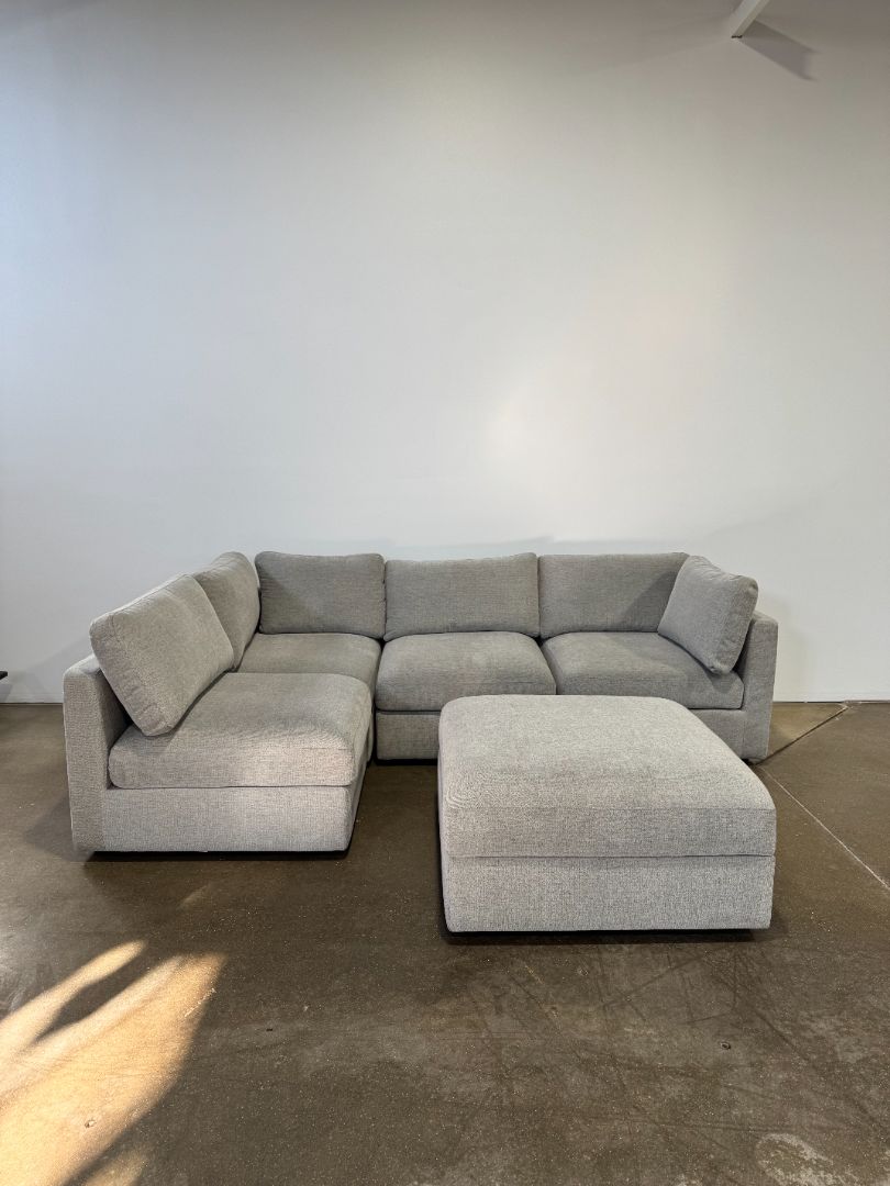 Interior Define Tatum Modular 4-Seat Sectional + Extra Covers