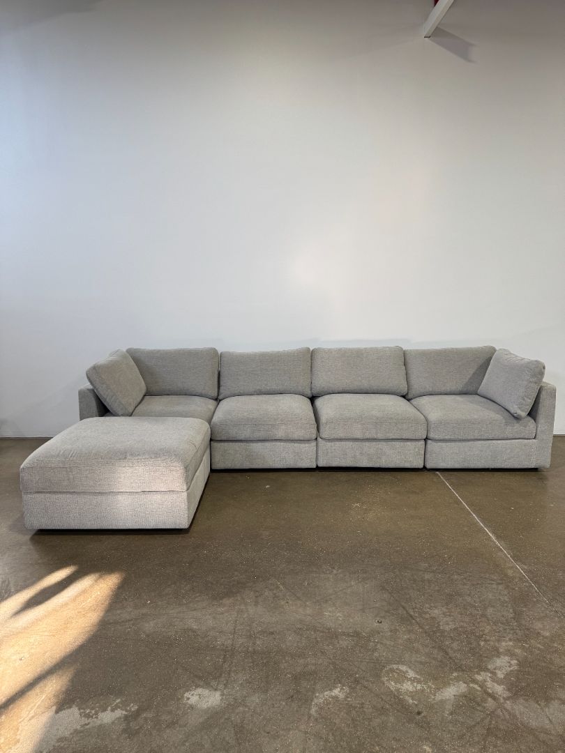 Interior Define Tatum Modular 4-Seat Sectional + Extra Covers