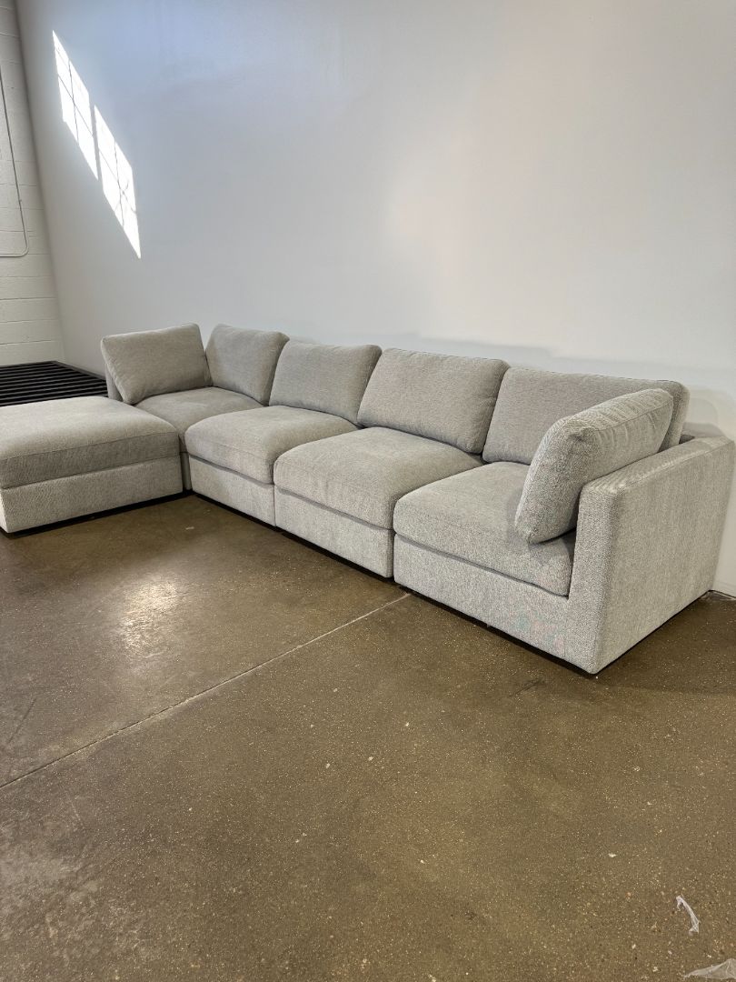 Interior Define Tatum Modular 4-Seat Sectional + Extra Covers