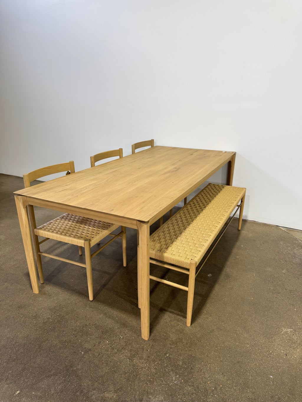 McGee & Co. Eloise Woven Dining Chairs and Bench