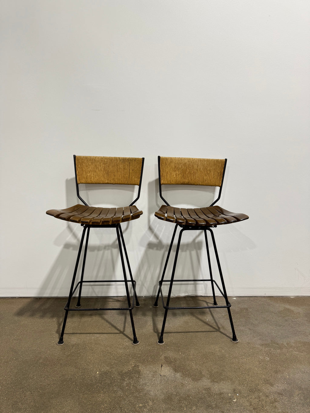 Arthur Umanoff Mid-Century Modern Counter Stool (set of 2)