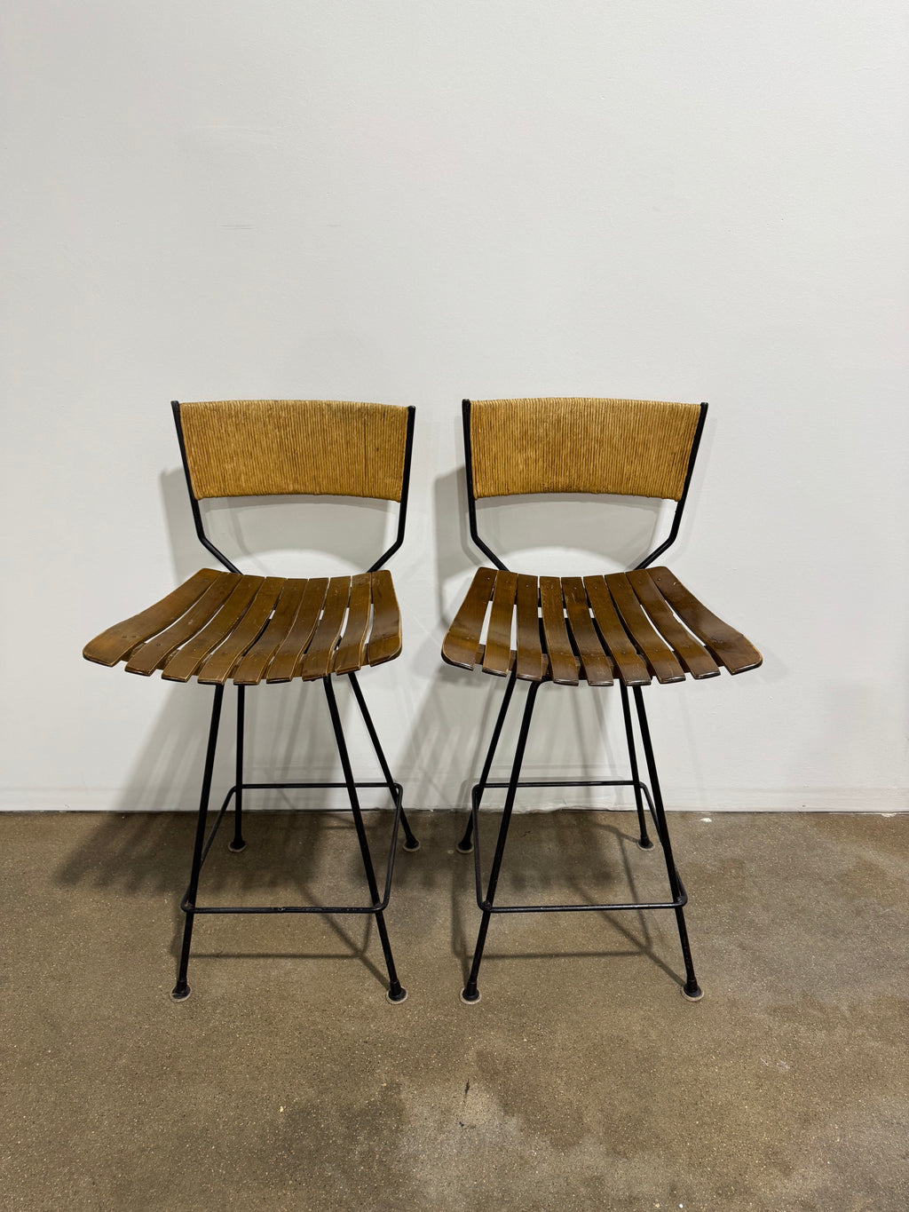 Arthur Umanoff Mid-Century Modern Counter Stool (set of 2)