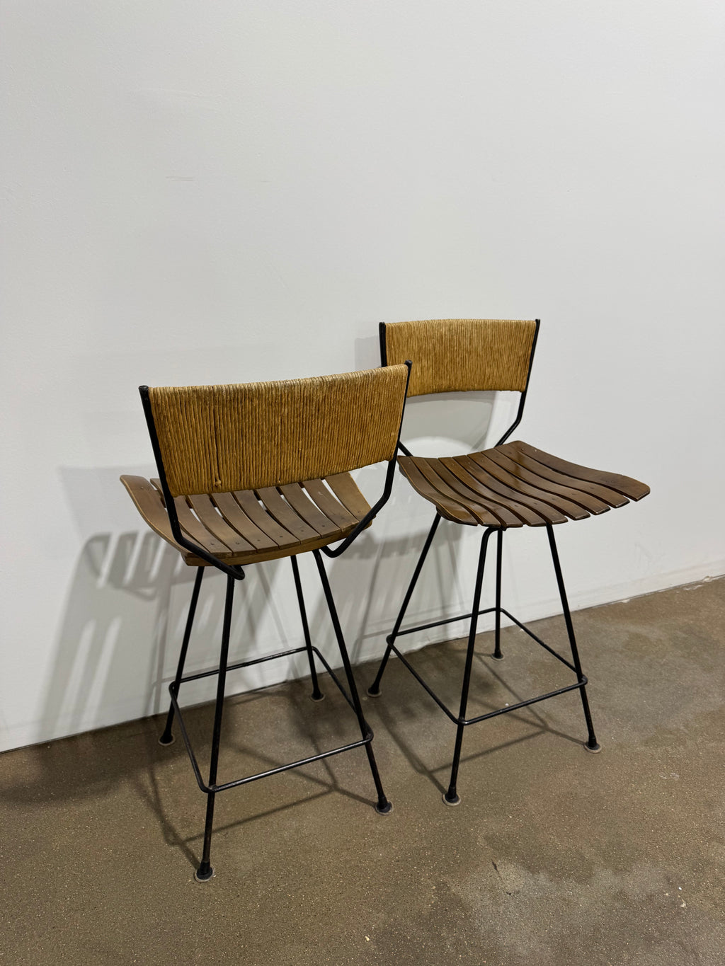 Arthur Umanoff Mid-Century Modern Counter Stool (set of 2)