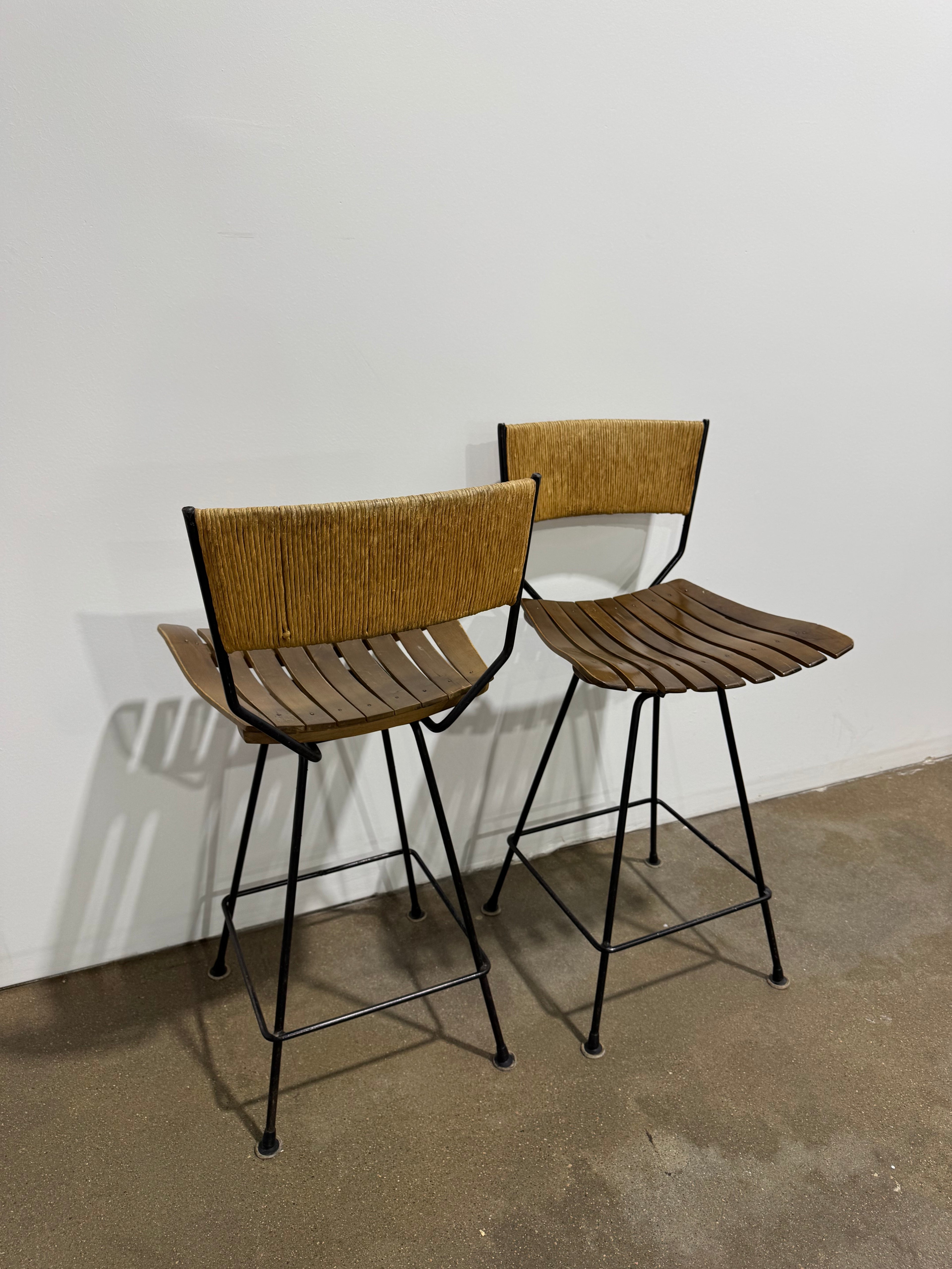 Arthur Umanoff Mid-Century Modern Counter Stool (set of 2)