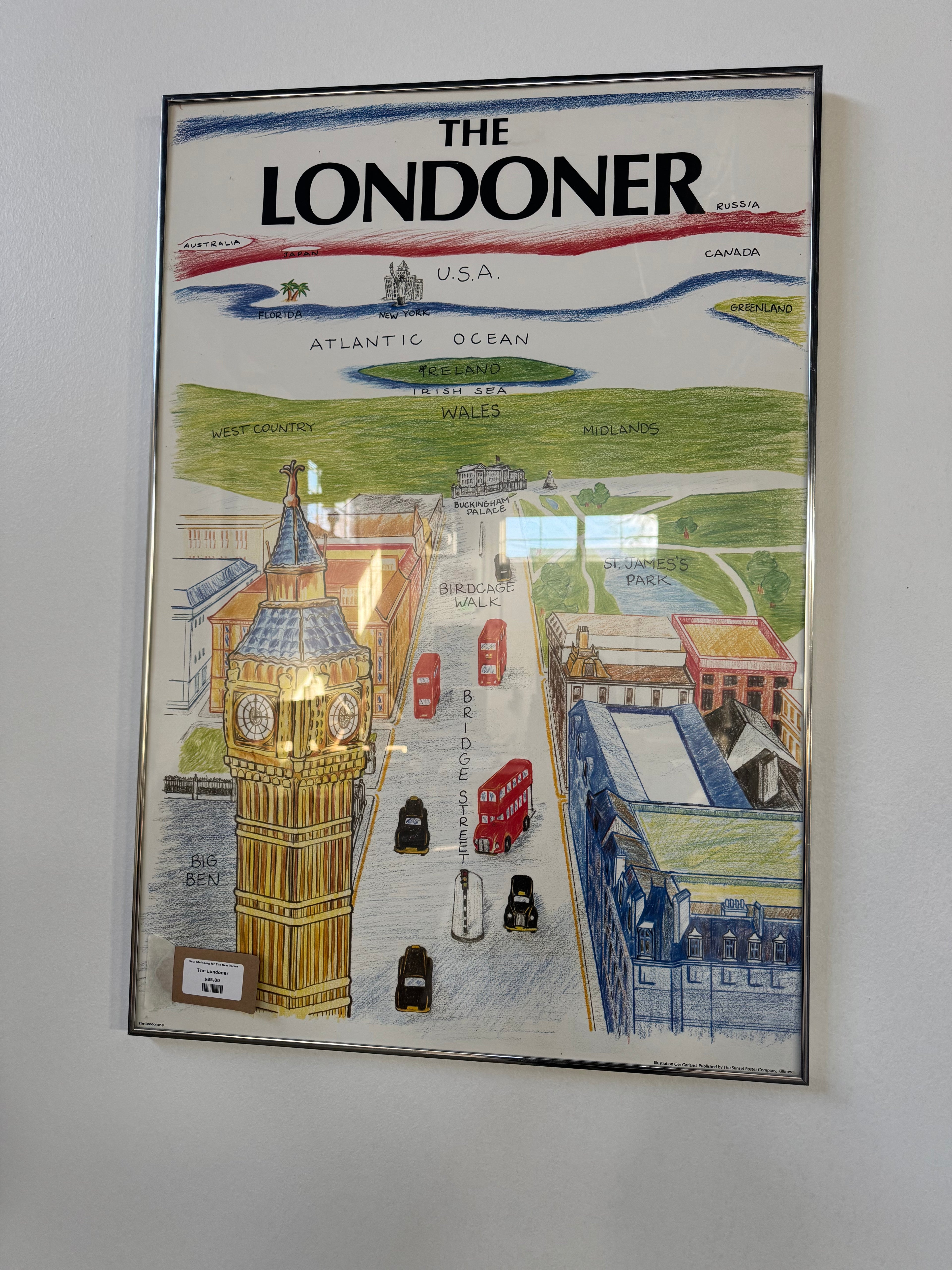 The Londoner - Saul Steinberg for The New Yorker