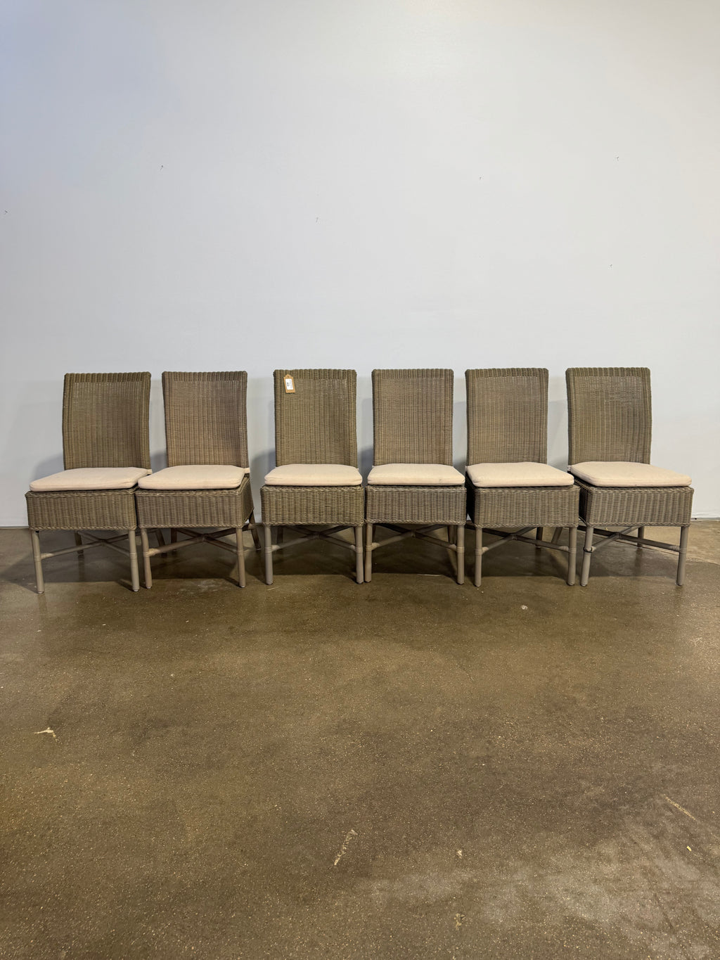 Crate and Barrel Dining Chairs and Cushions - Set of 6