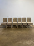 Crate and Barrel Dining Chairs and Cushions - Set of 6