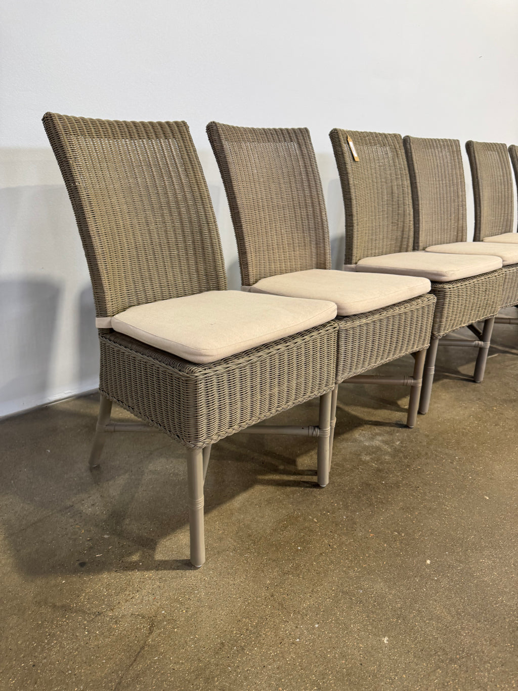 Crate and Barrel Dining Chairs and Cushions - Set of 6