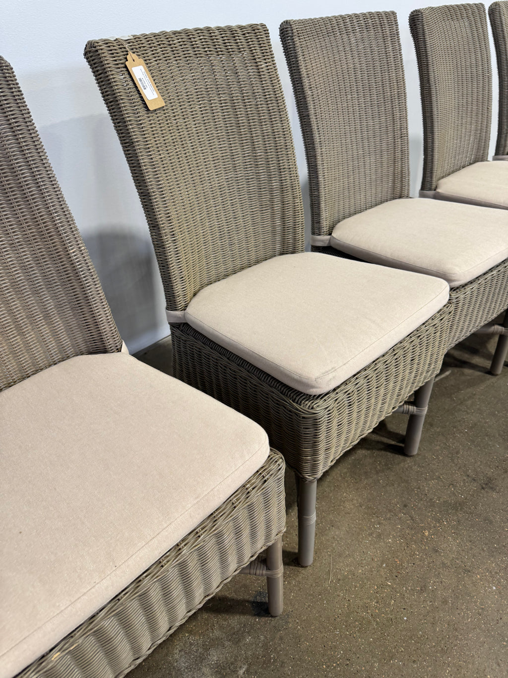 Crate and Barrel Dining Chairs and Cushions - Set of 6