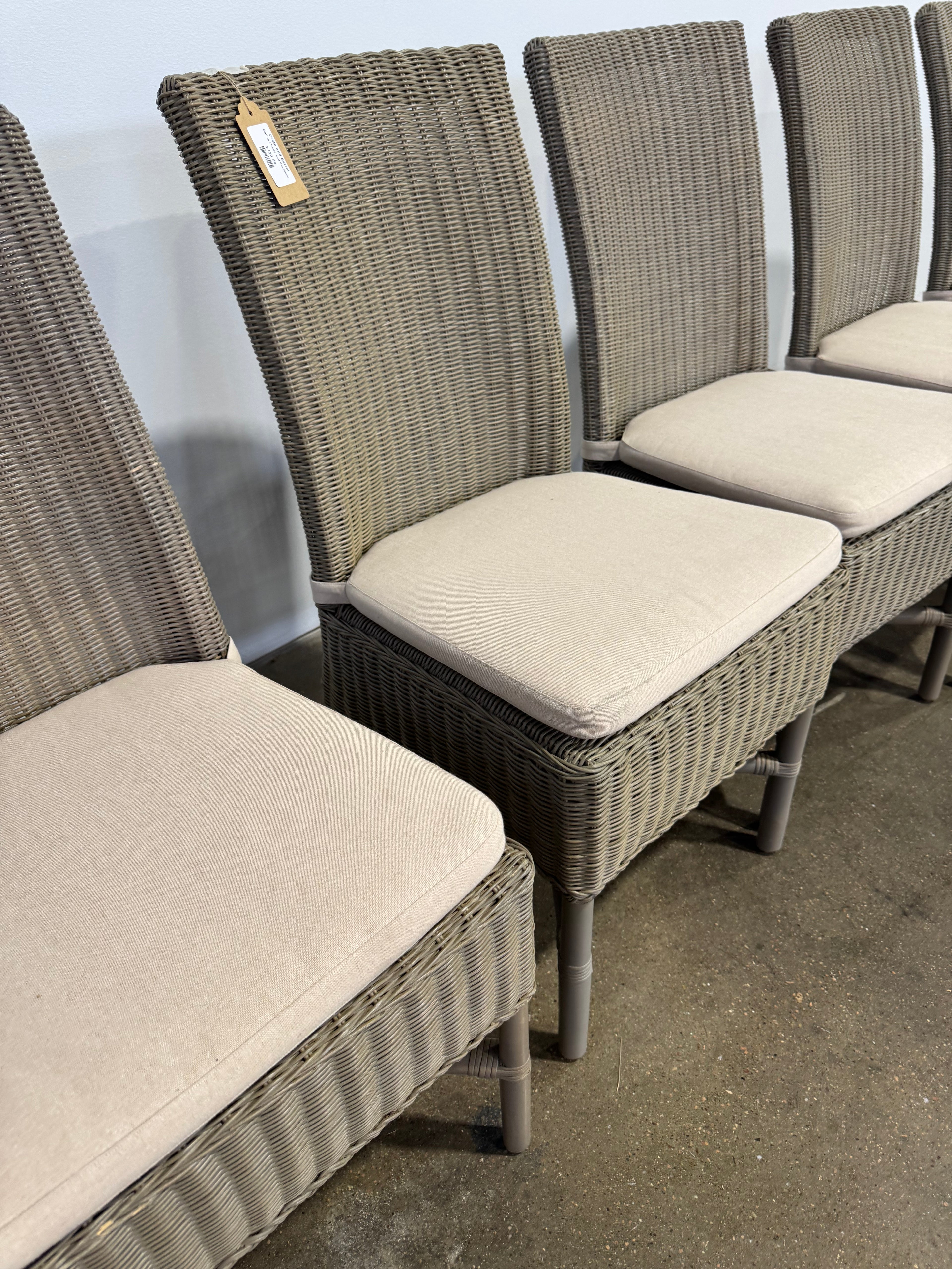 Crate and Barrel Dining Chairs and Cushions - Set of 6