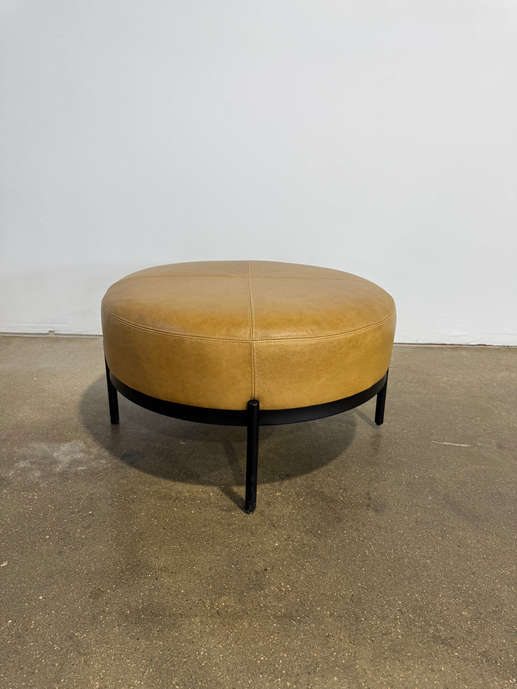 Interior Define Kyle Leather Ottoman