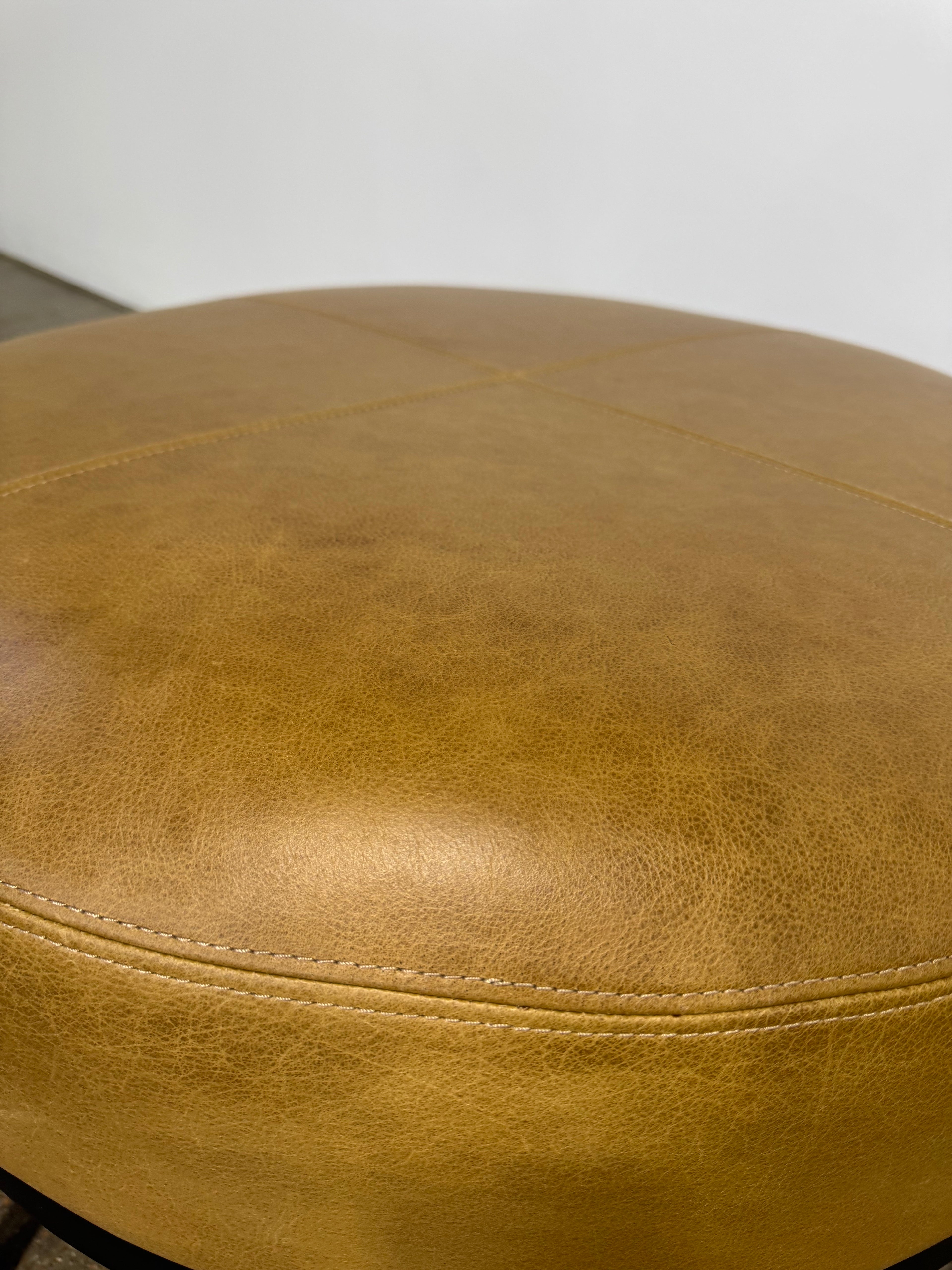 Interior Define Kyle Leather Ottoman