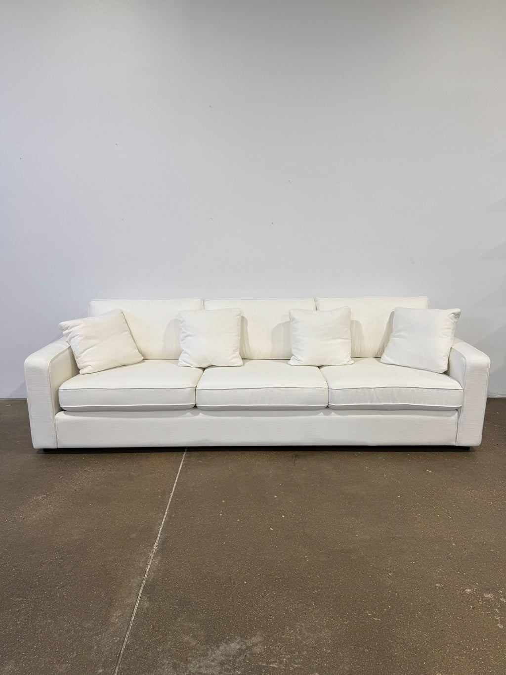Interior Define James 3 Seat Sofa - White