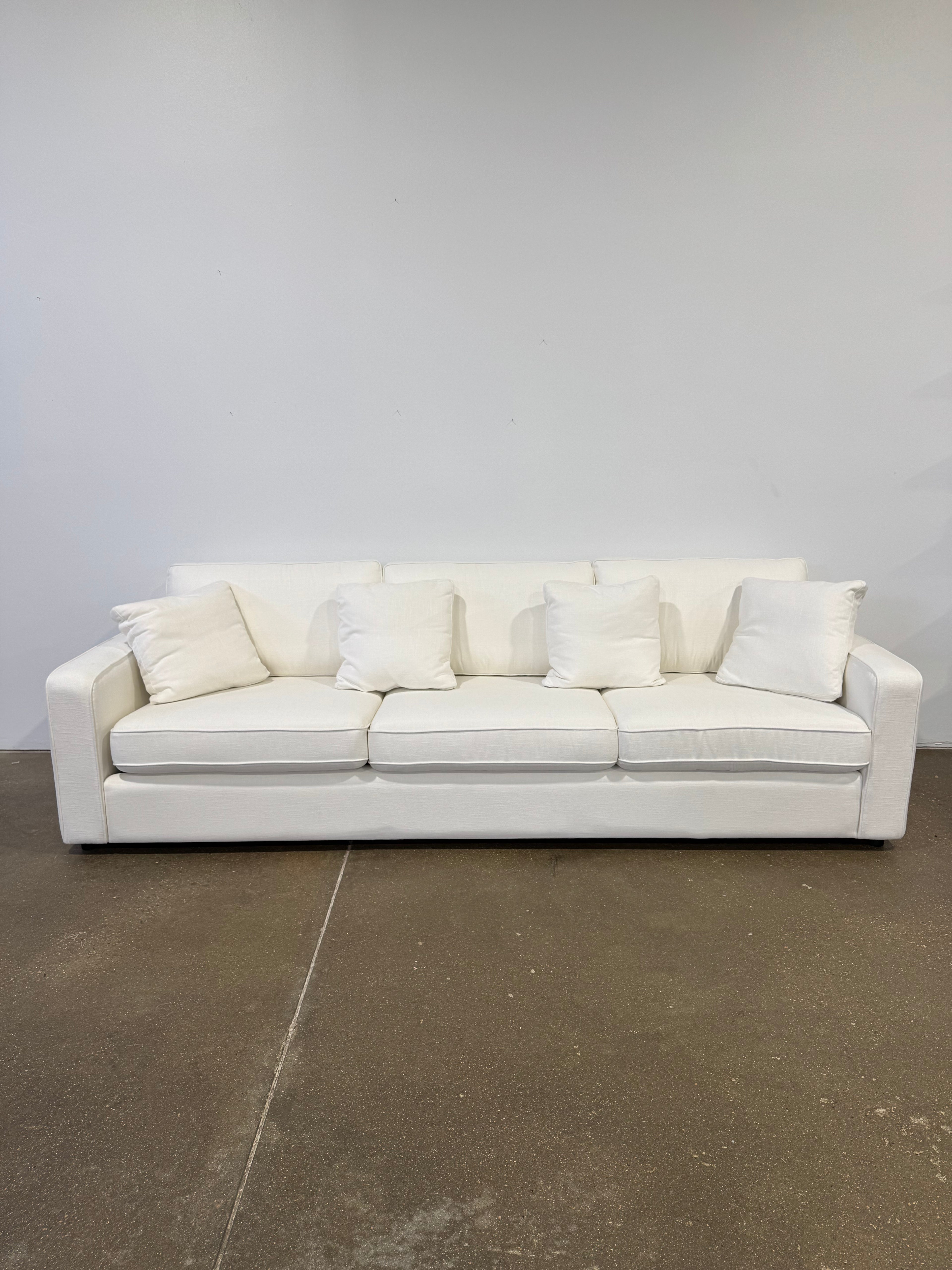 Interior Define James 3 Seat Sofa - White