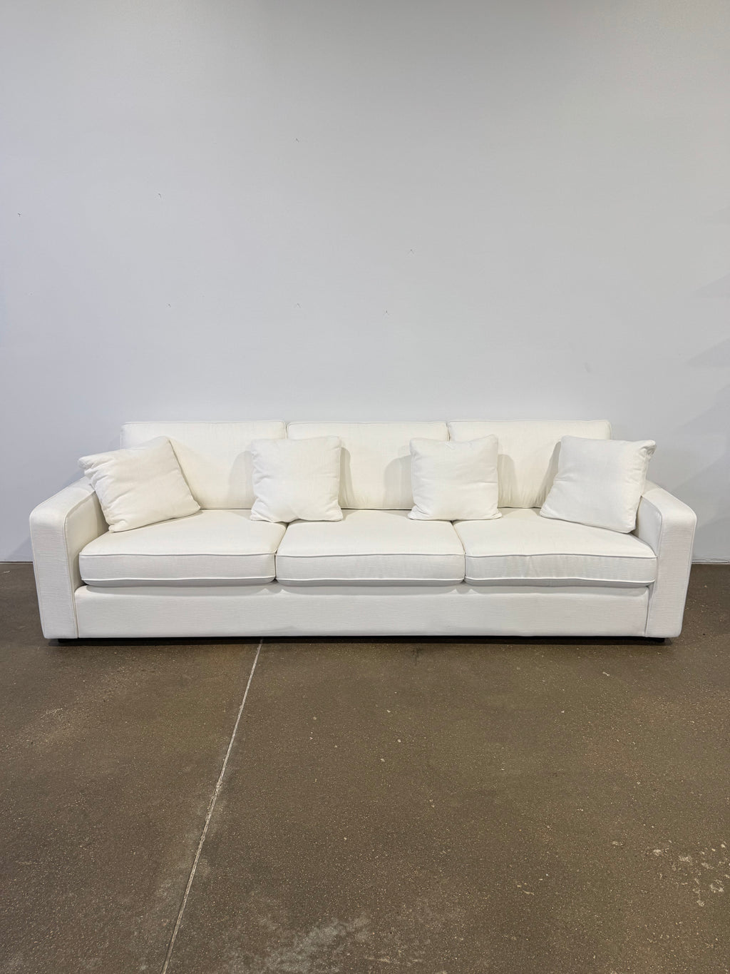 Interior Define James 3 Seat Sofa - White