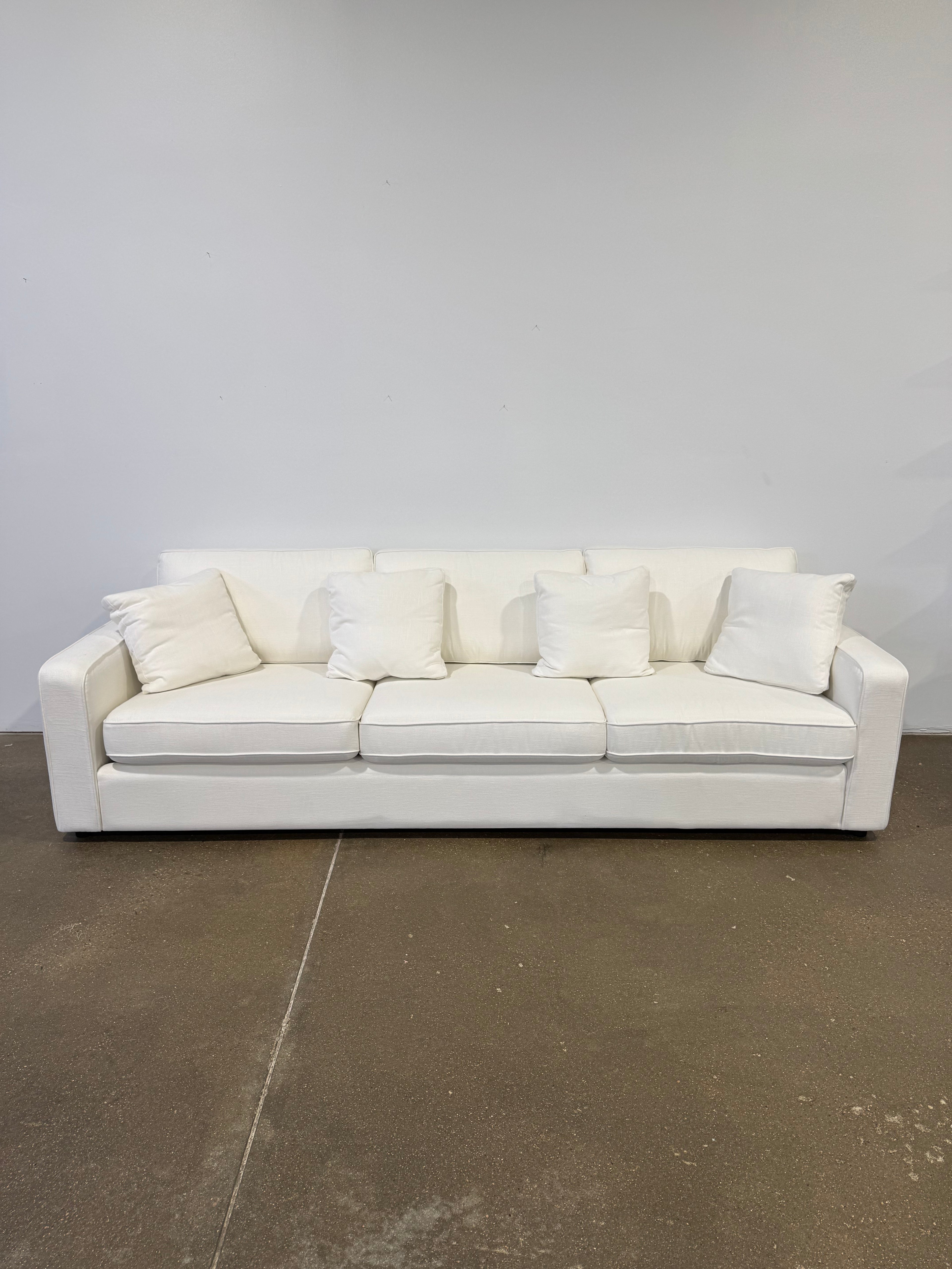 Interior Define James 3 Seat Sofa - White