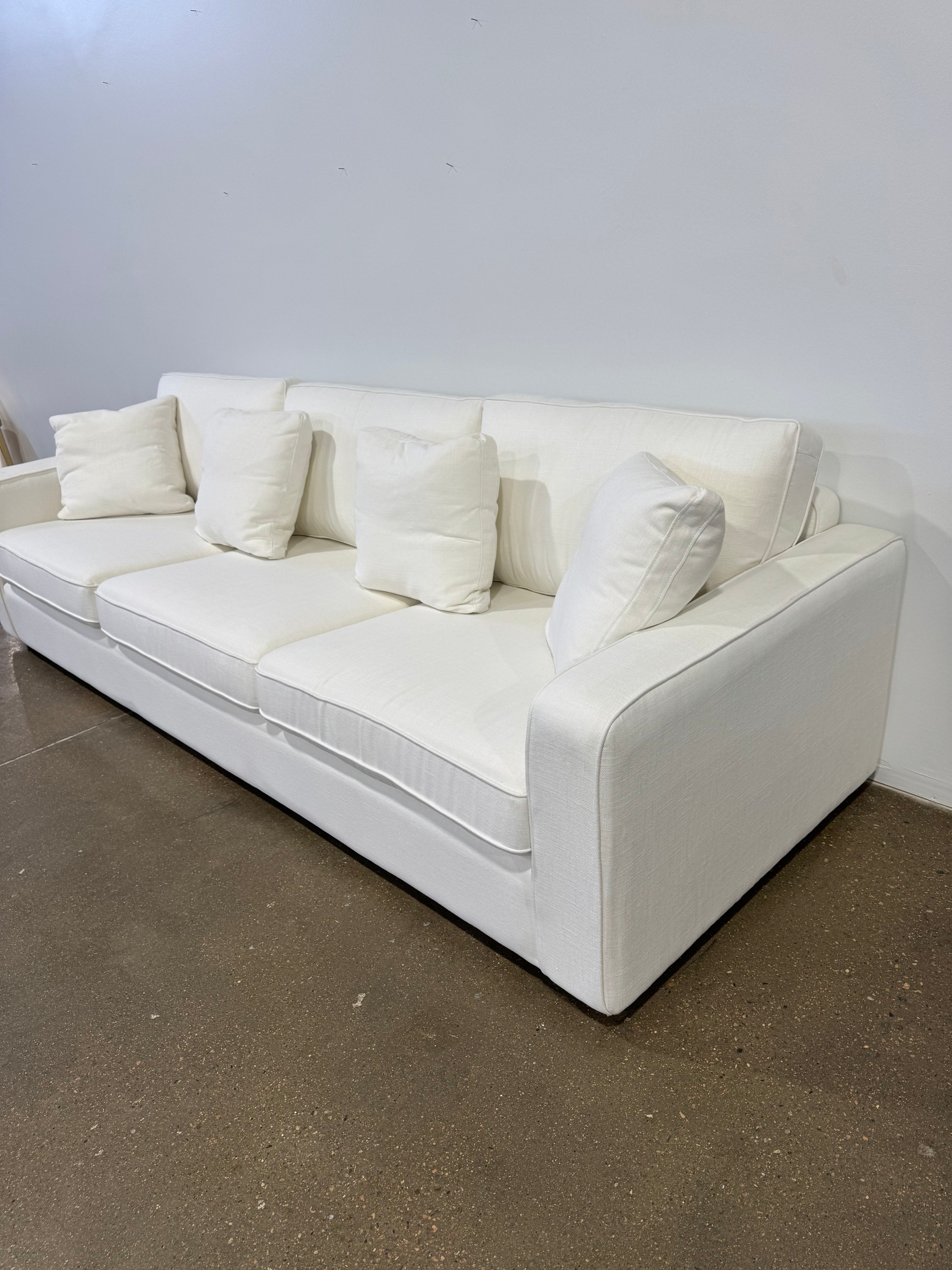 Interior Define James 3 Seat Sofa - White