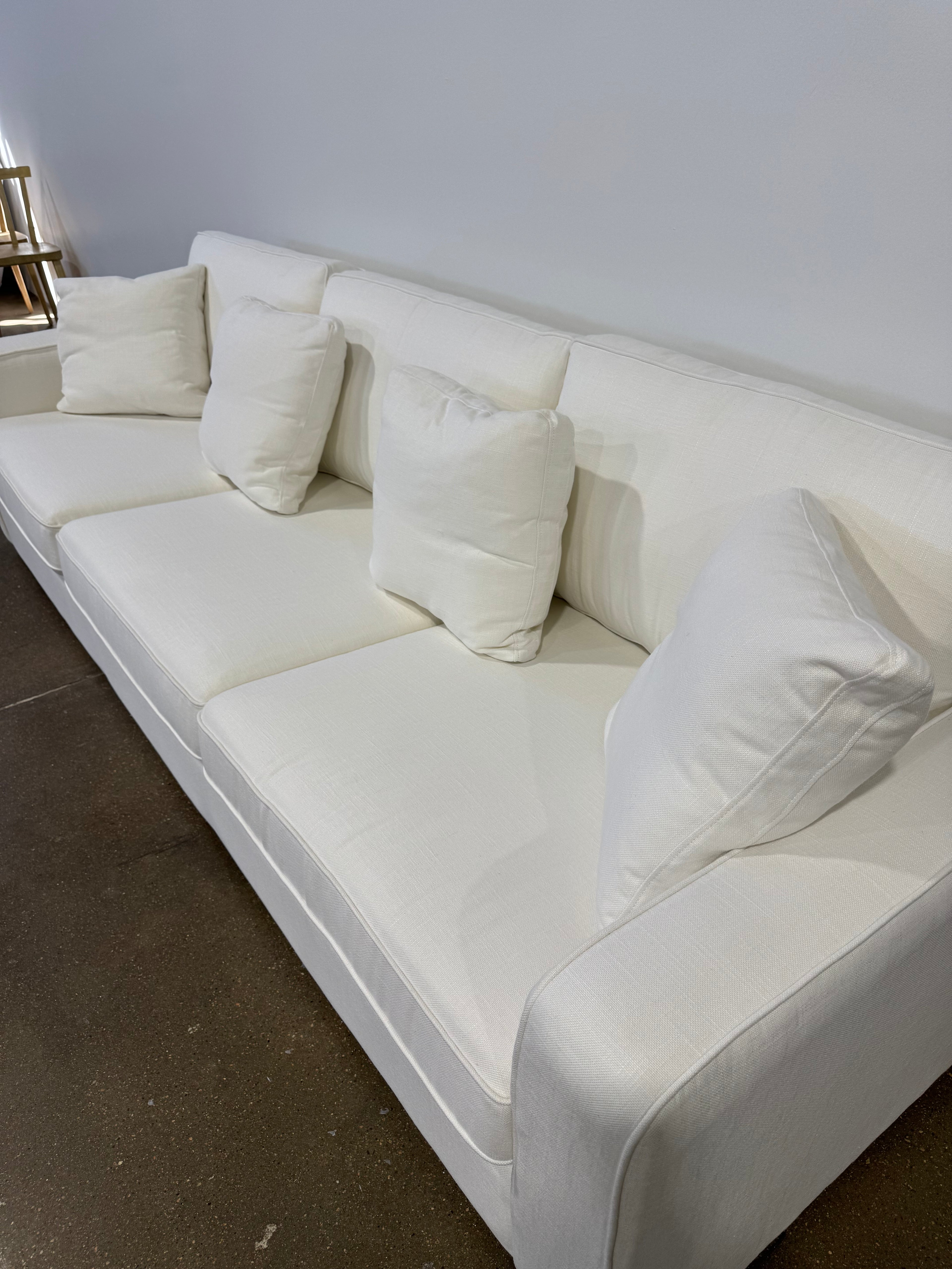 Interior Define James 3 Seat Sofa - White