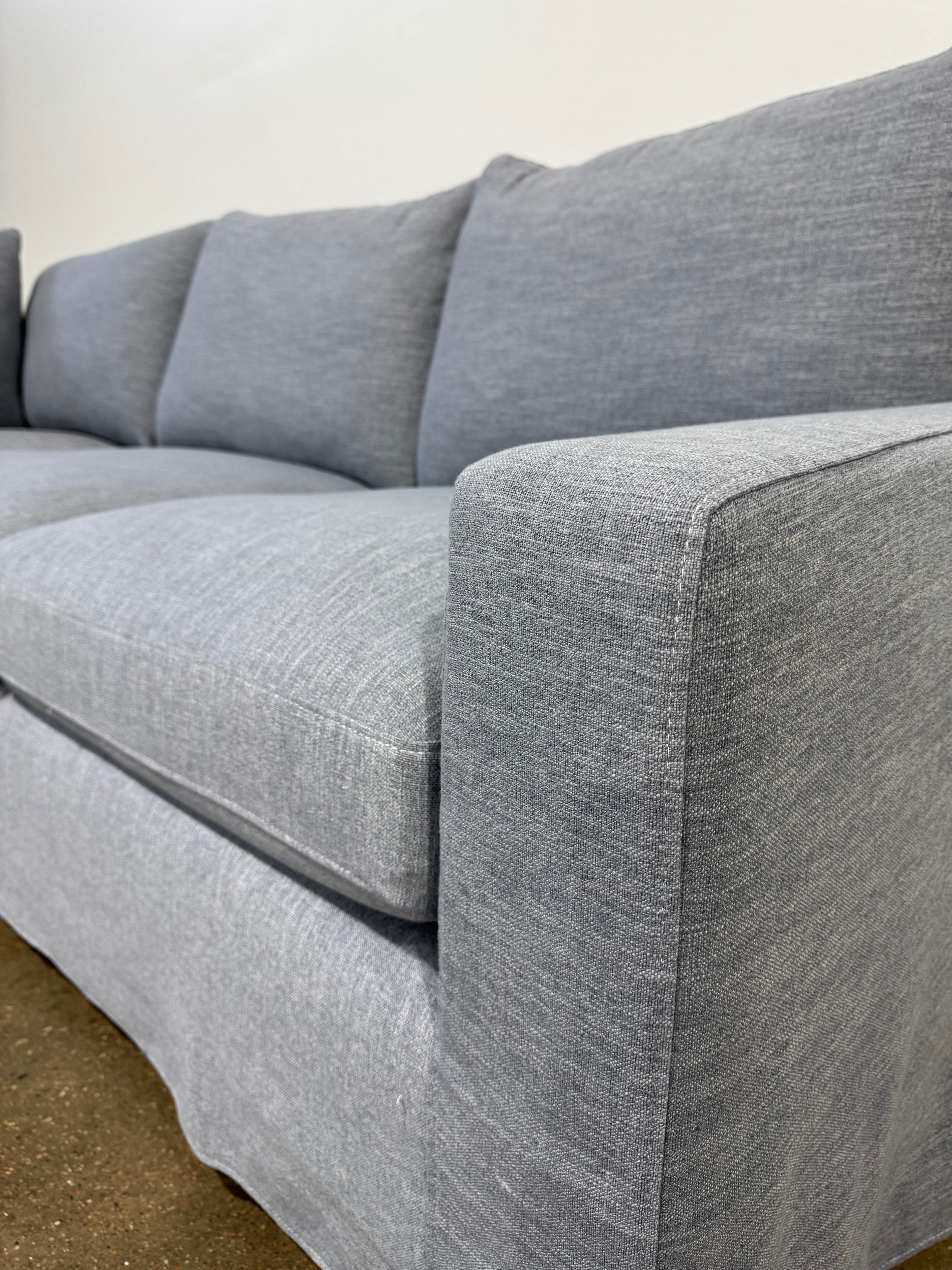 Interior Define Sloan Corner 4-Seat Sectional Sofa - Blue