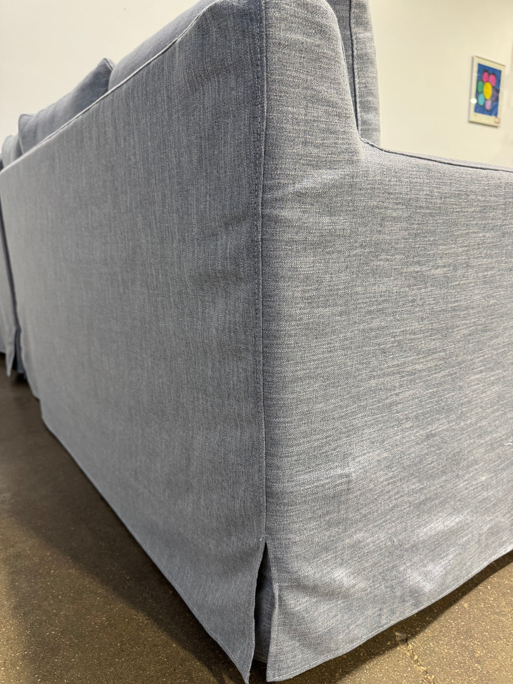 Interior Define Sloan Corner 4-Seat Sectional Sofa - Blue