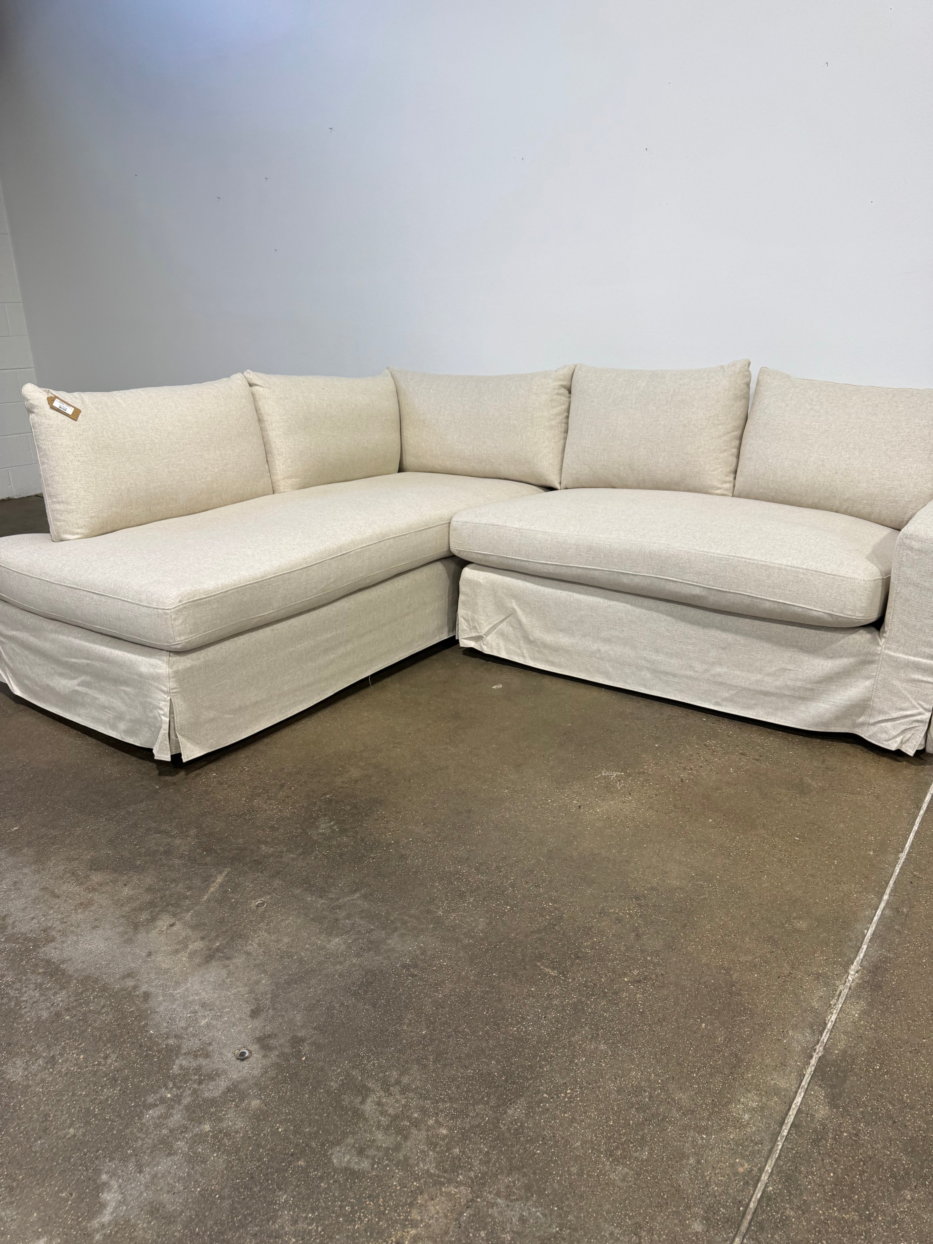 Interior Define Sloan Bumper Sectional - Off White