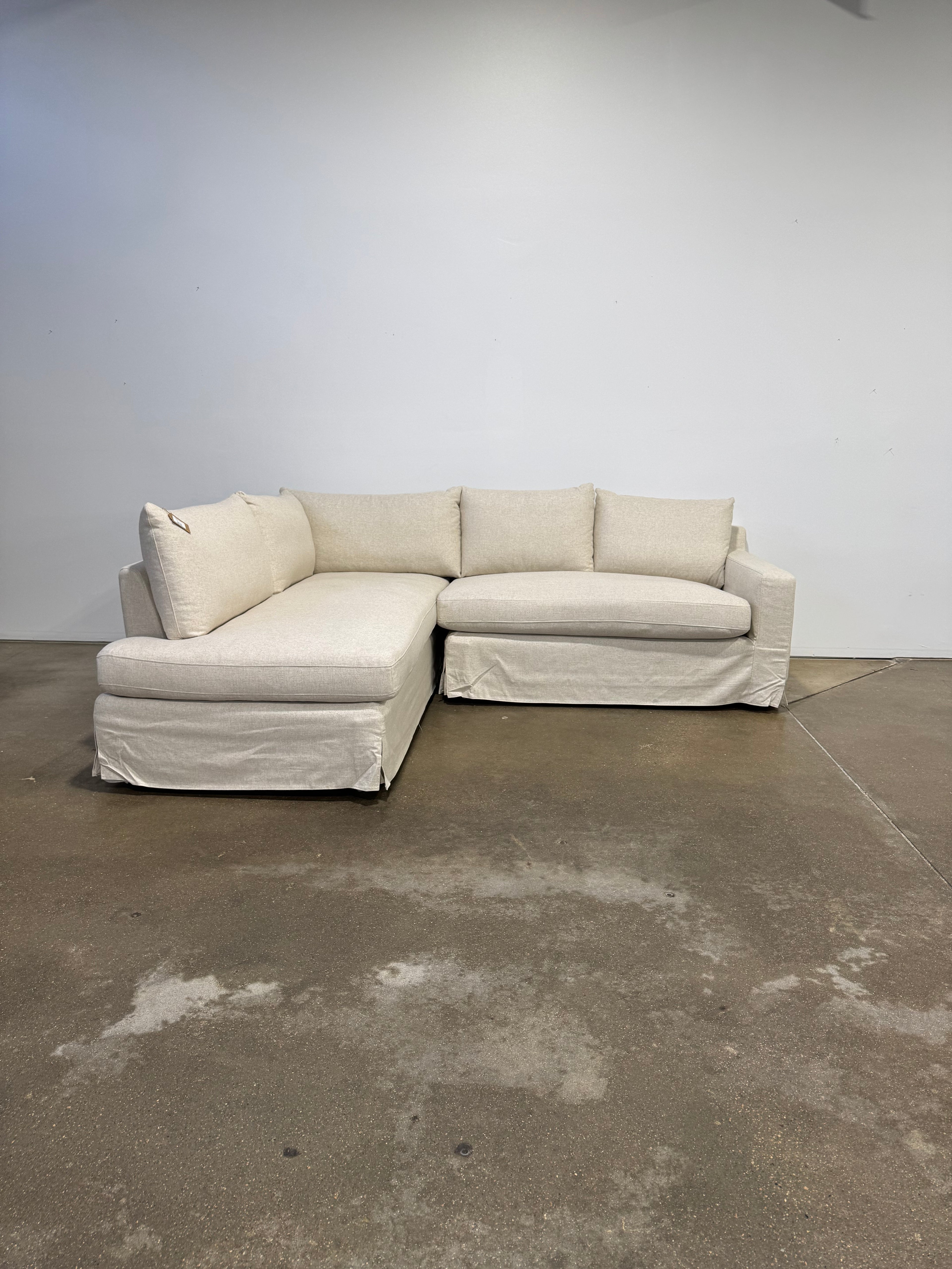 Interior Define Sloan Bumper Sectional - Off White