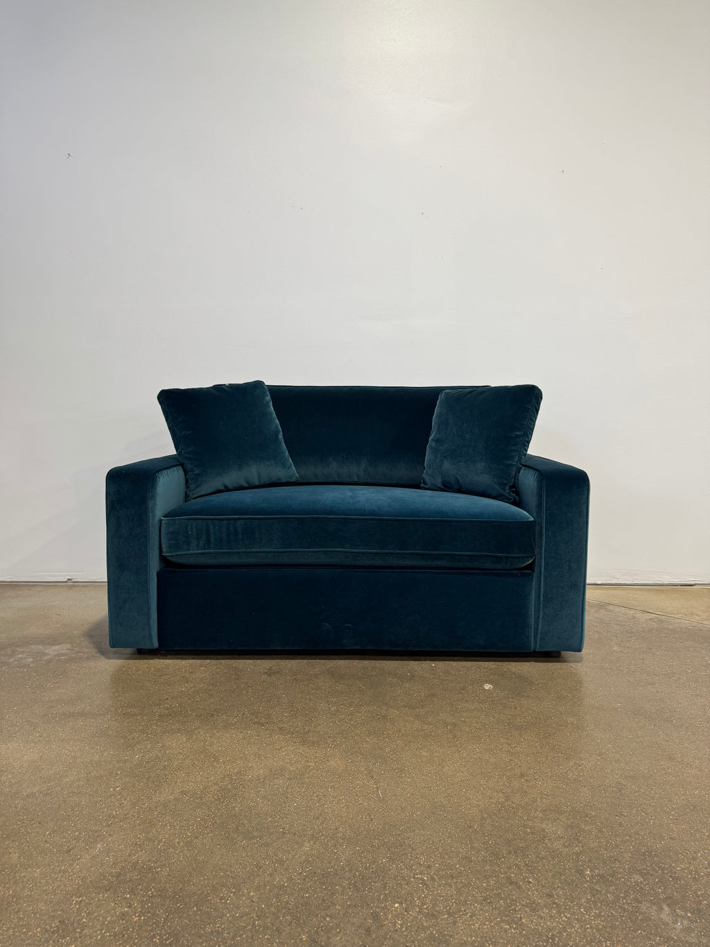 Interior Define James Twin Sleeper Sofa - Teal