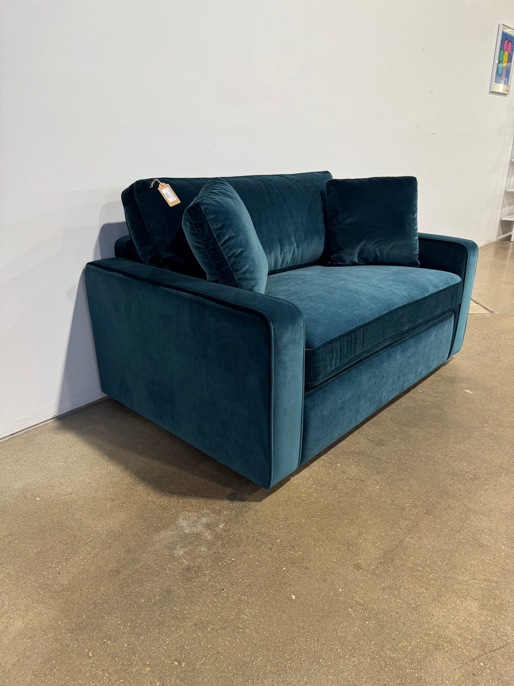 Interior Define James Twin Sleeper Sofa - Teal
