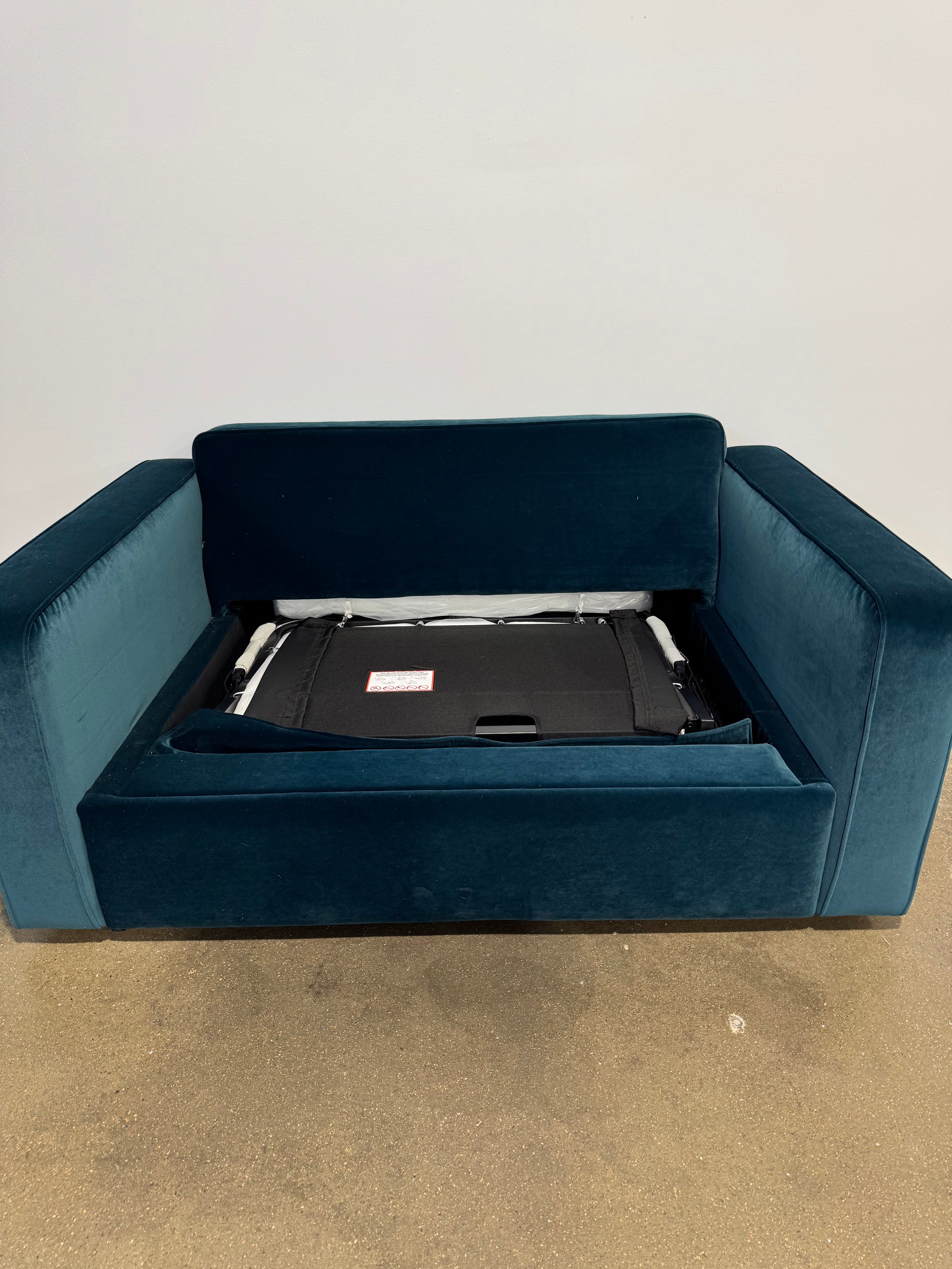 Interior Define James Twin Sleeper Sofa - Teal