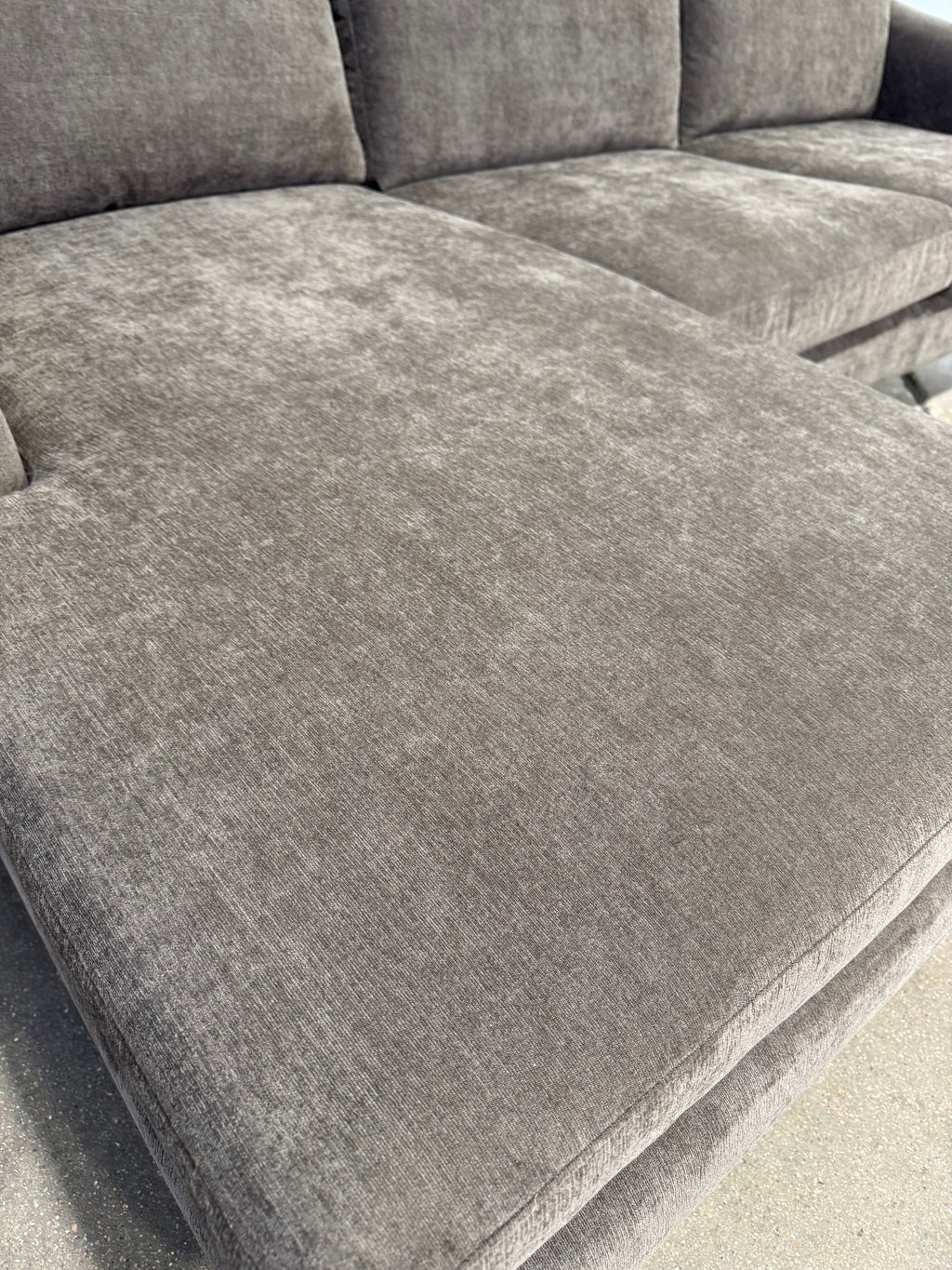 Moe's Quinn 112in Sectional Dark Brown