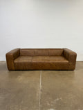 Moe's Bolton Sofa Open Road Brown Leather