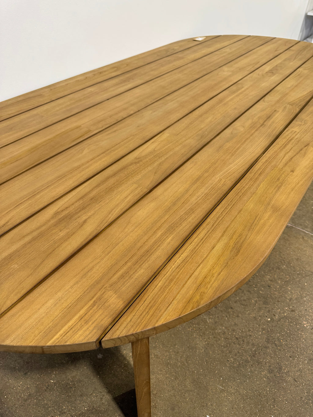 Moe's Delta Outdoor Dining Table Oval Natural