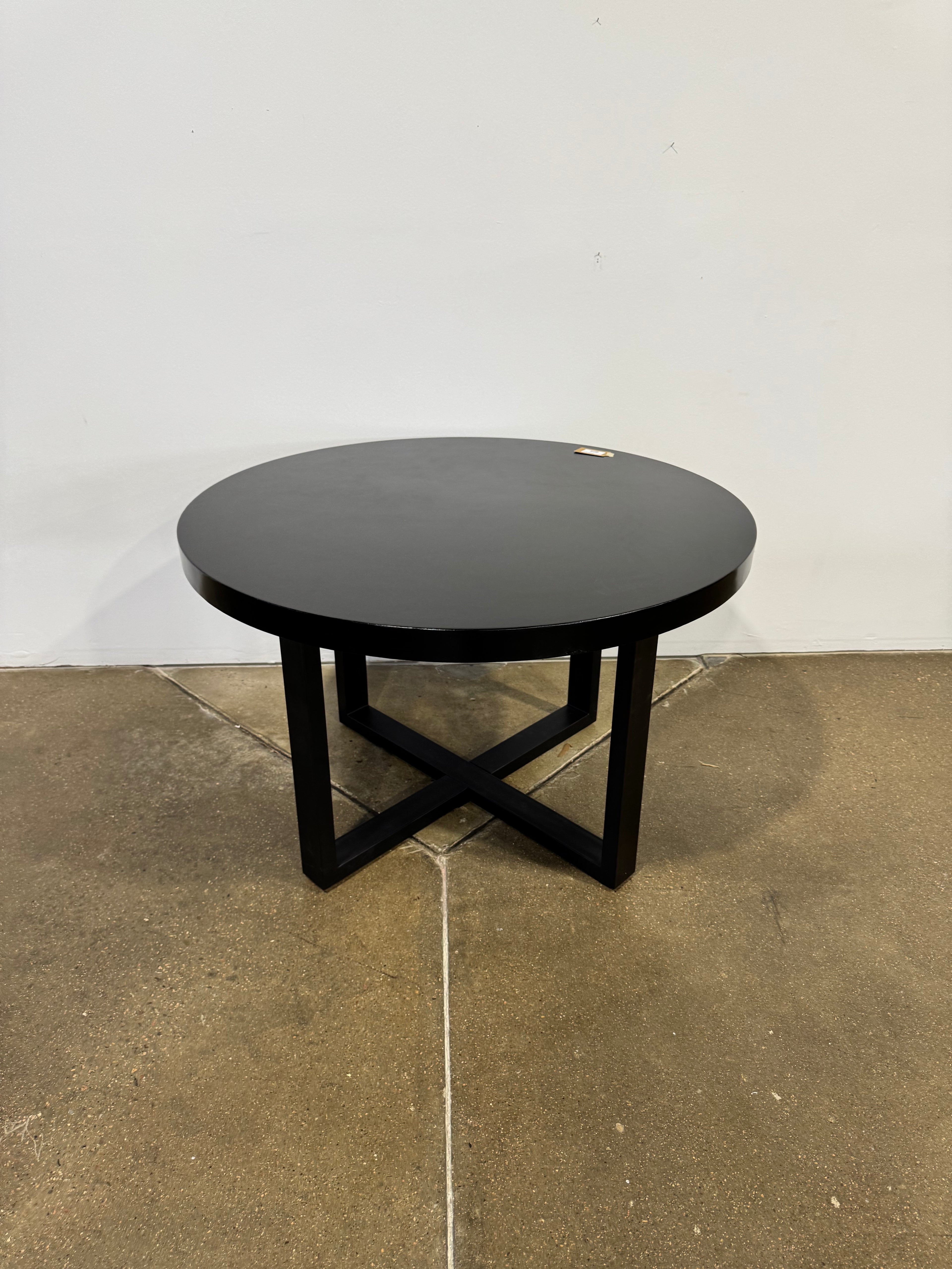 Moe's Jedrik Round Outdoor Dining Table Black