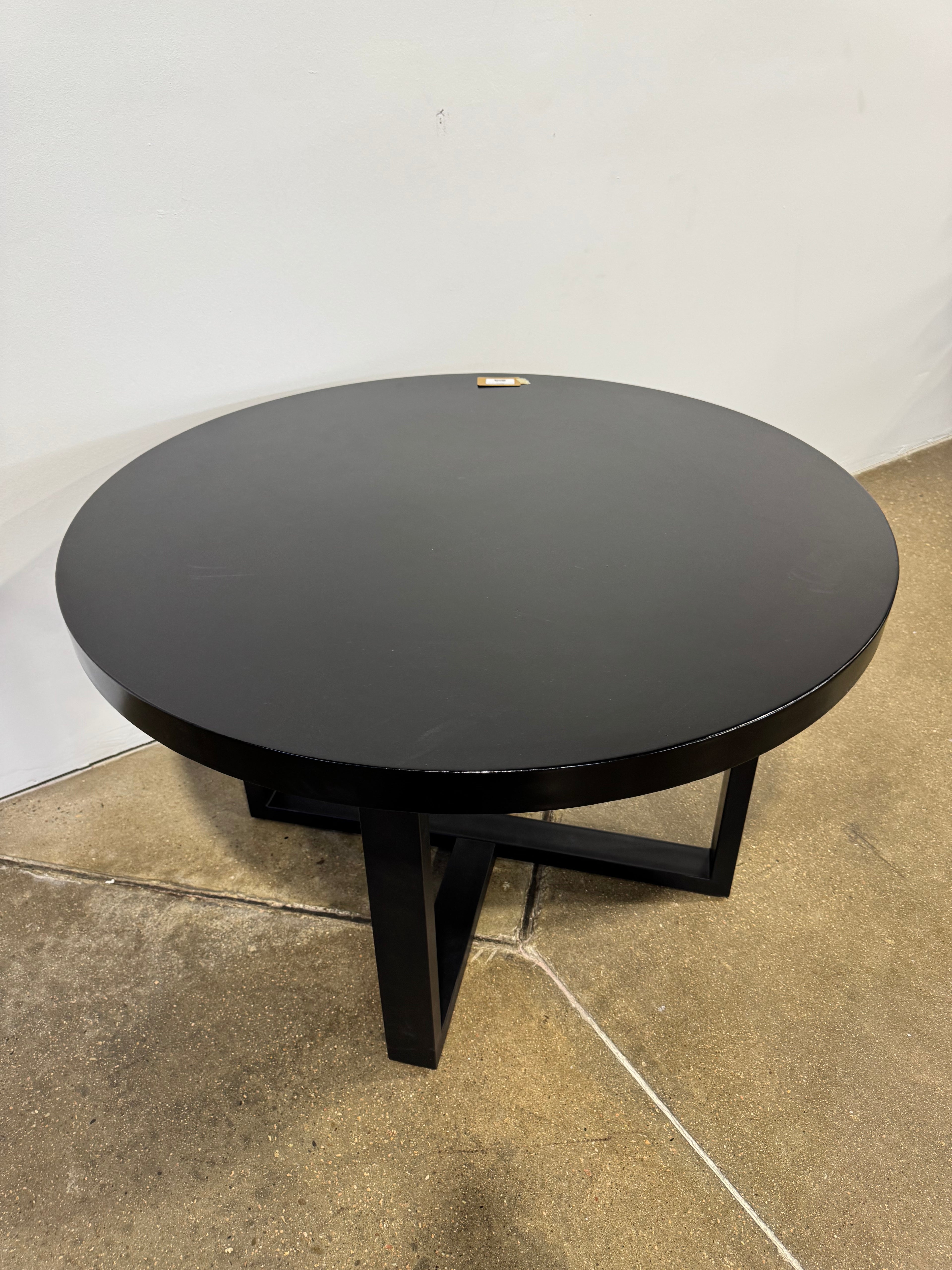 Moe's Jedrik Round Outdoor Dining Table Black