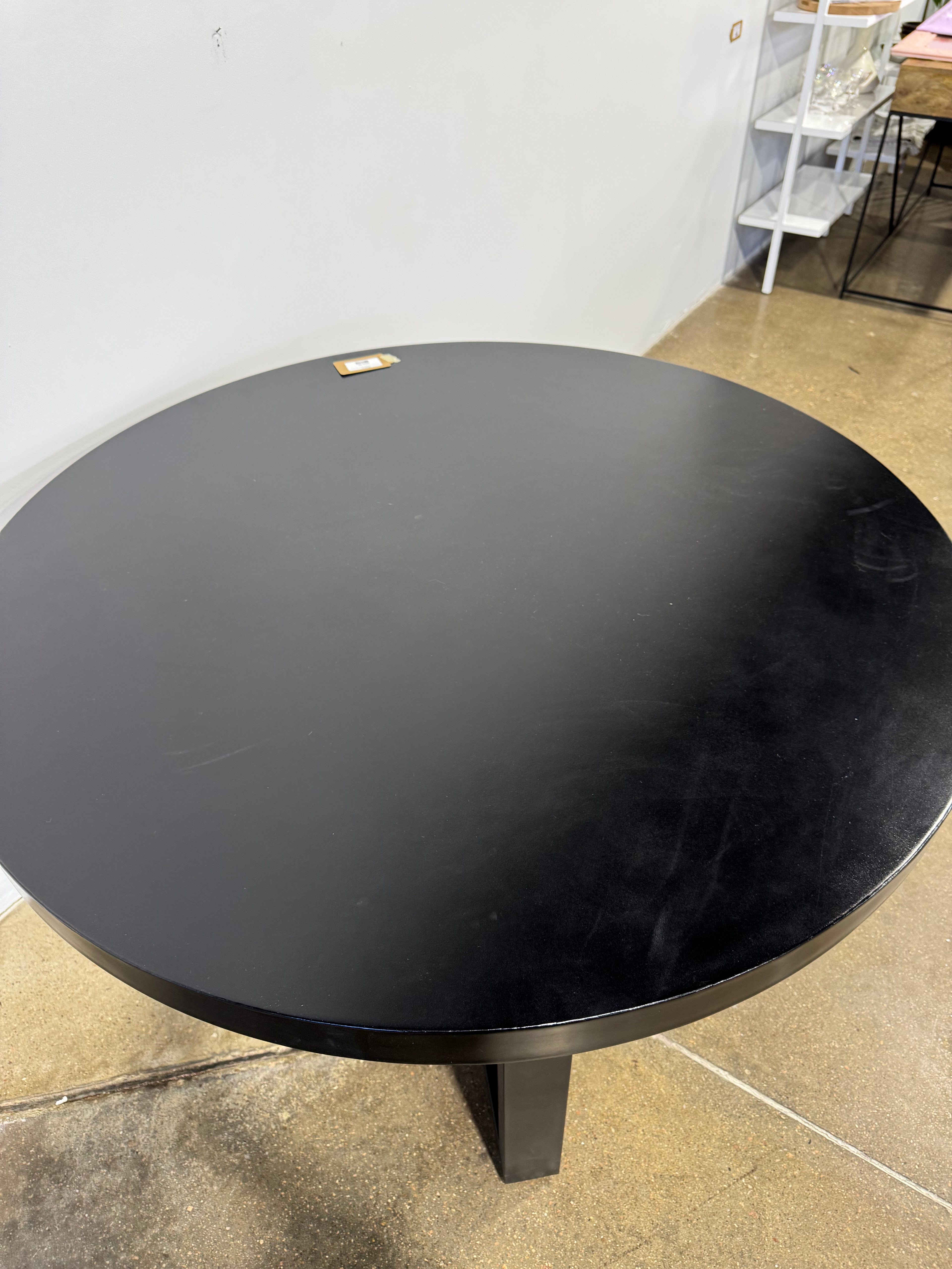 Moe's Jedrik Round Outdoor Dining Table Black