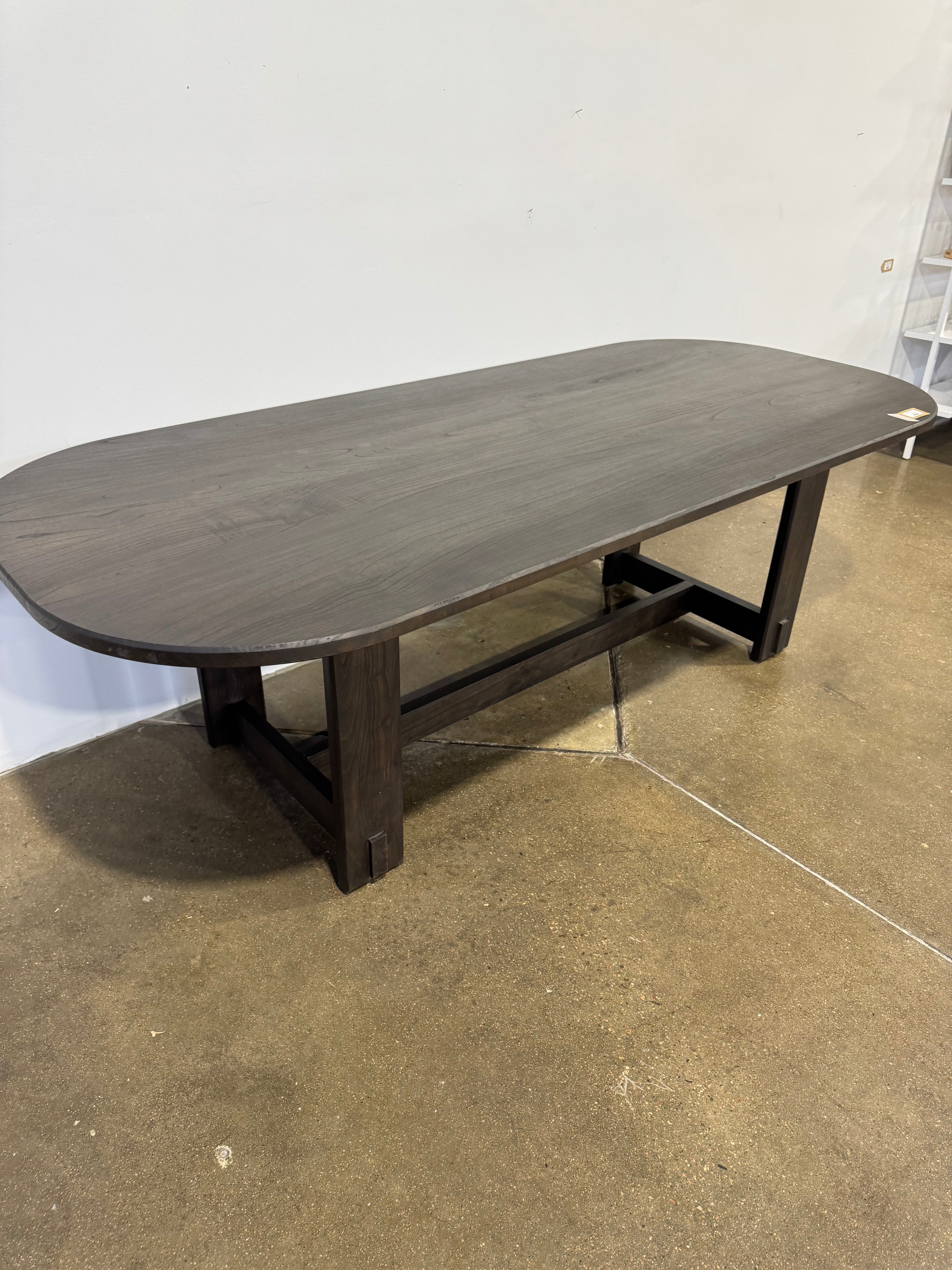 Moe's Glenn Oval Dining Table Dark Brown