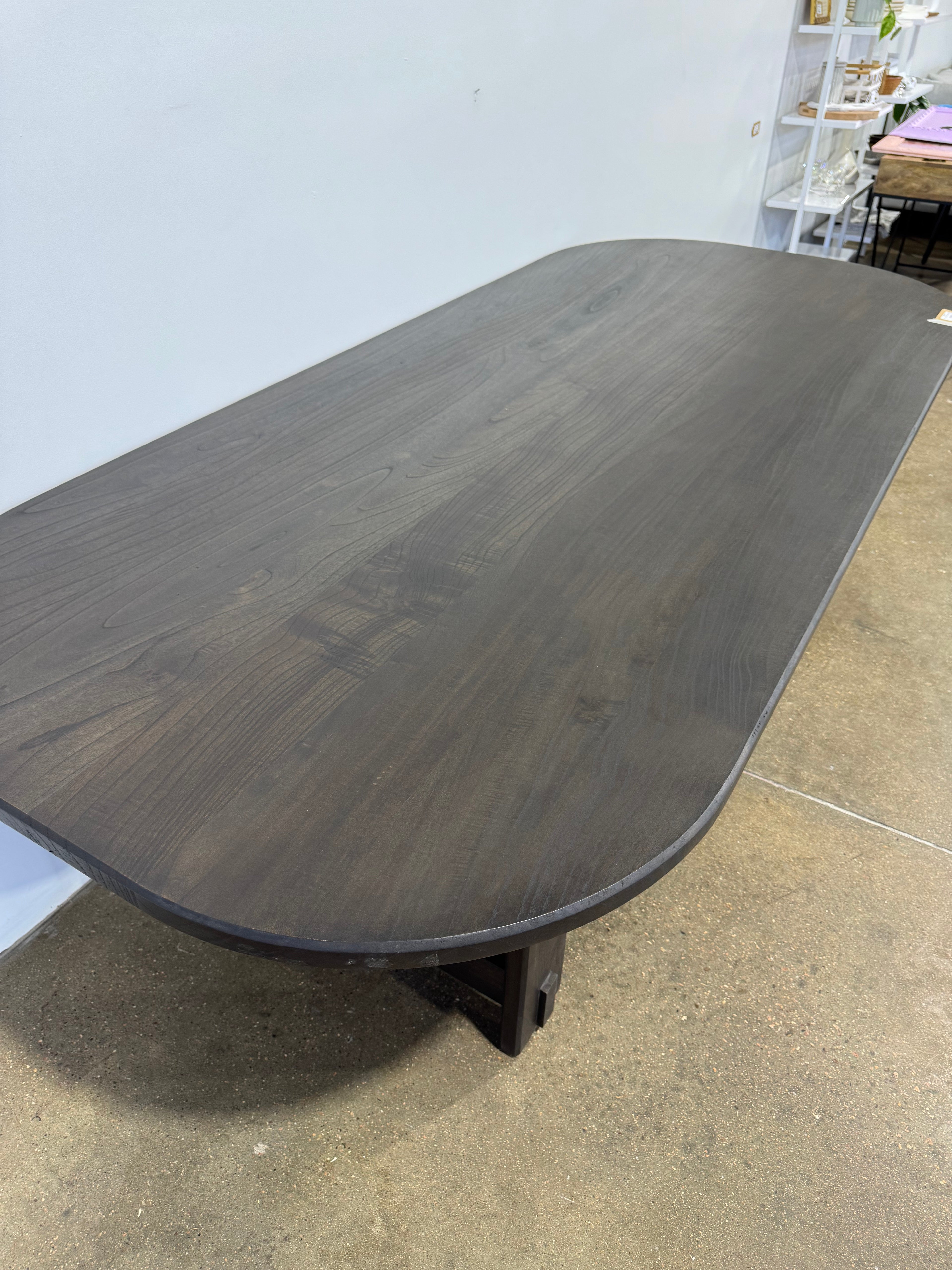 Moe's Glenn Oval Dining Table Dark Brown