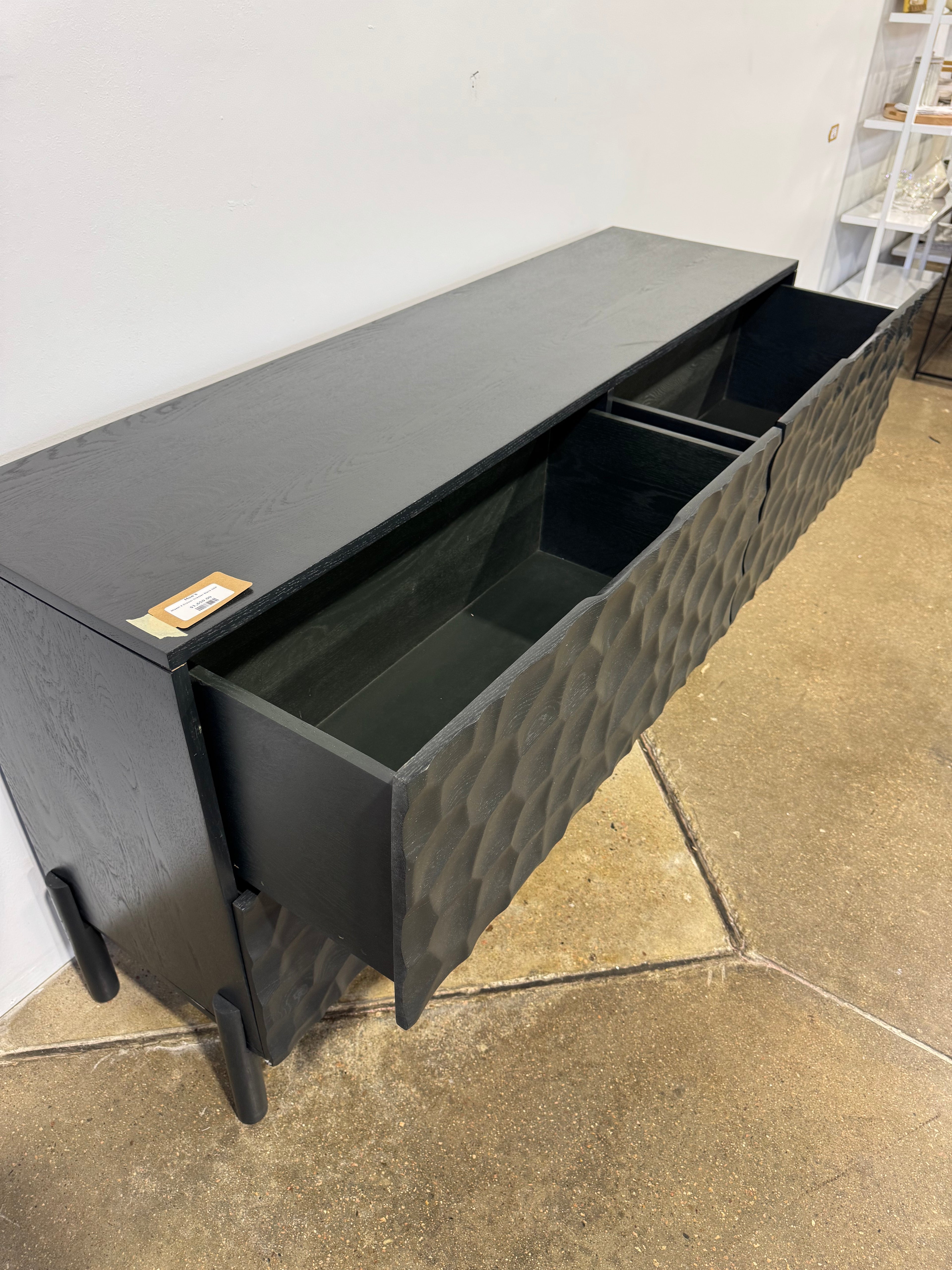 Moe's Misaki 4 Drawer Dresser Black