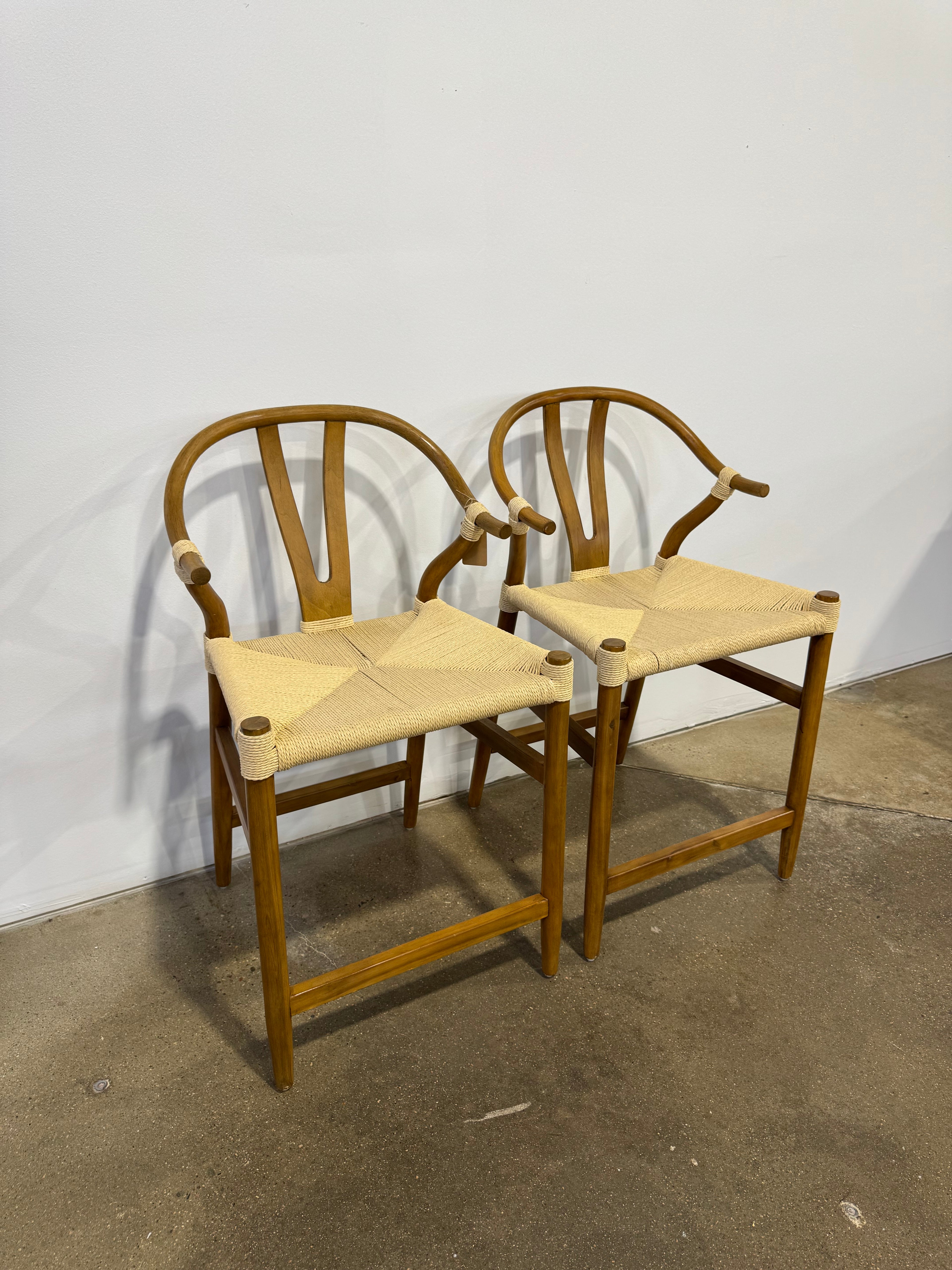 World Market  Wishbone Counter Stools - Set of 2