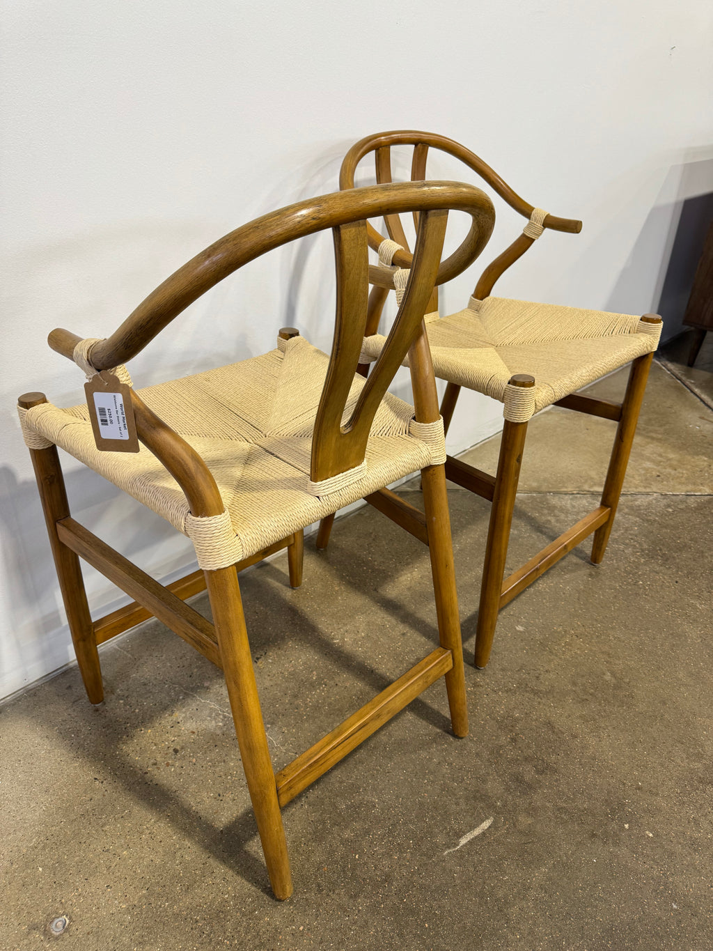 World Market  Wishbone Counter Stools - Set of 2