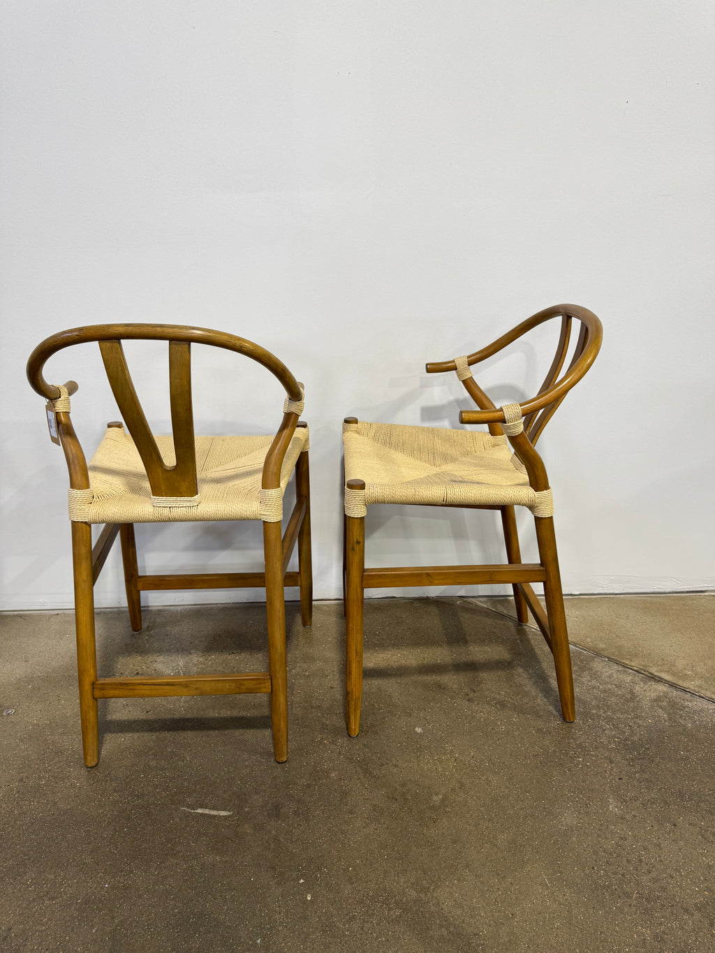 World Market  Wishbone Counter Stools - Set of 2