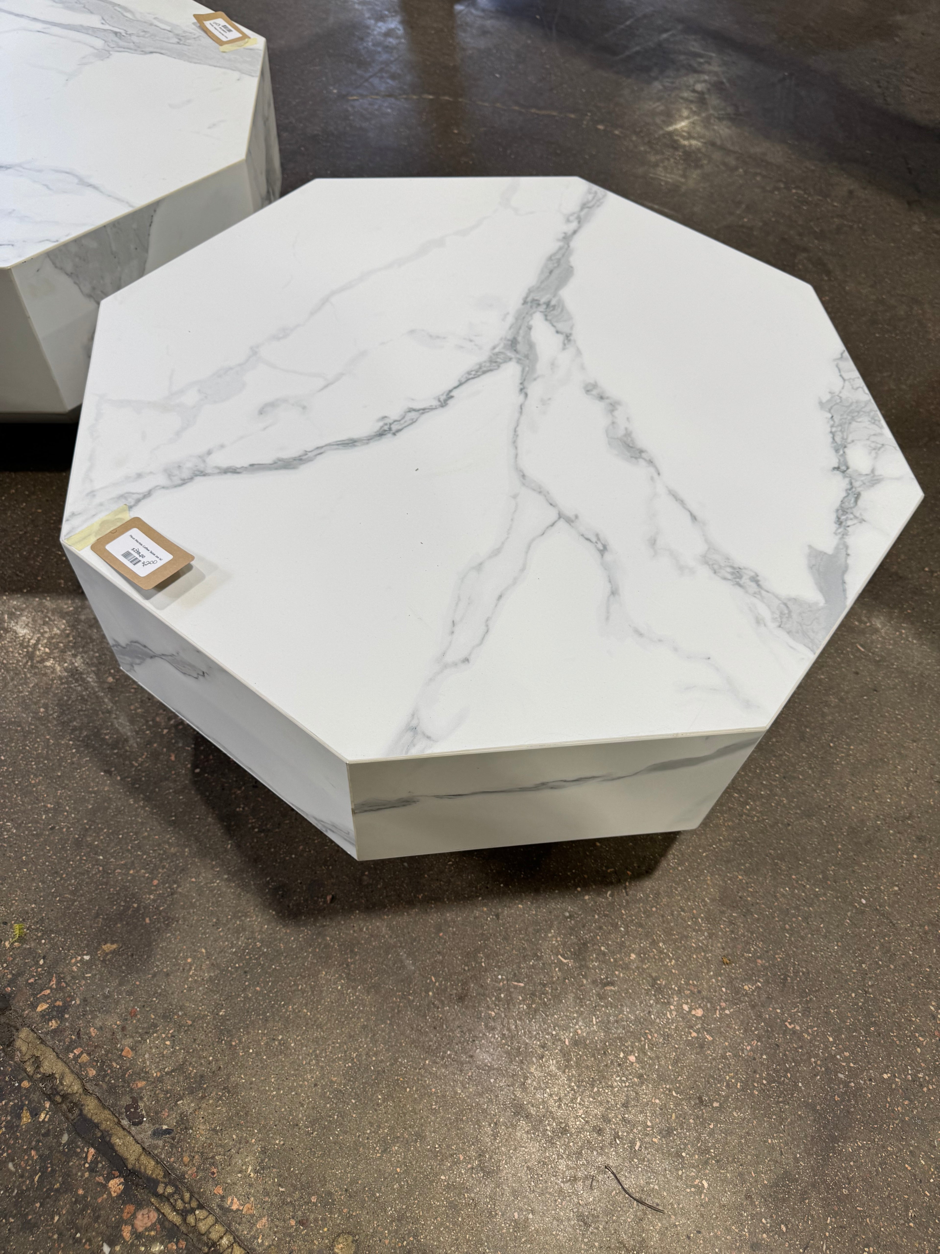 Faux Marble Coffee Table